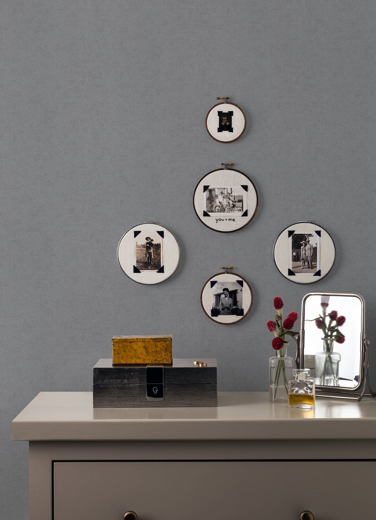 Advantage 4082-306462 Tharp Slate Texture Wallpaper