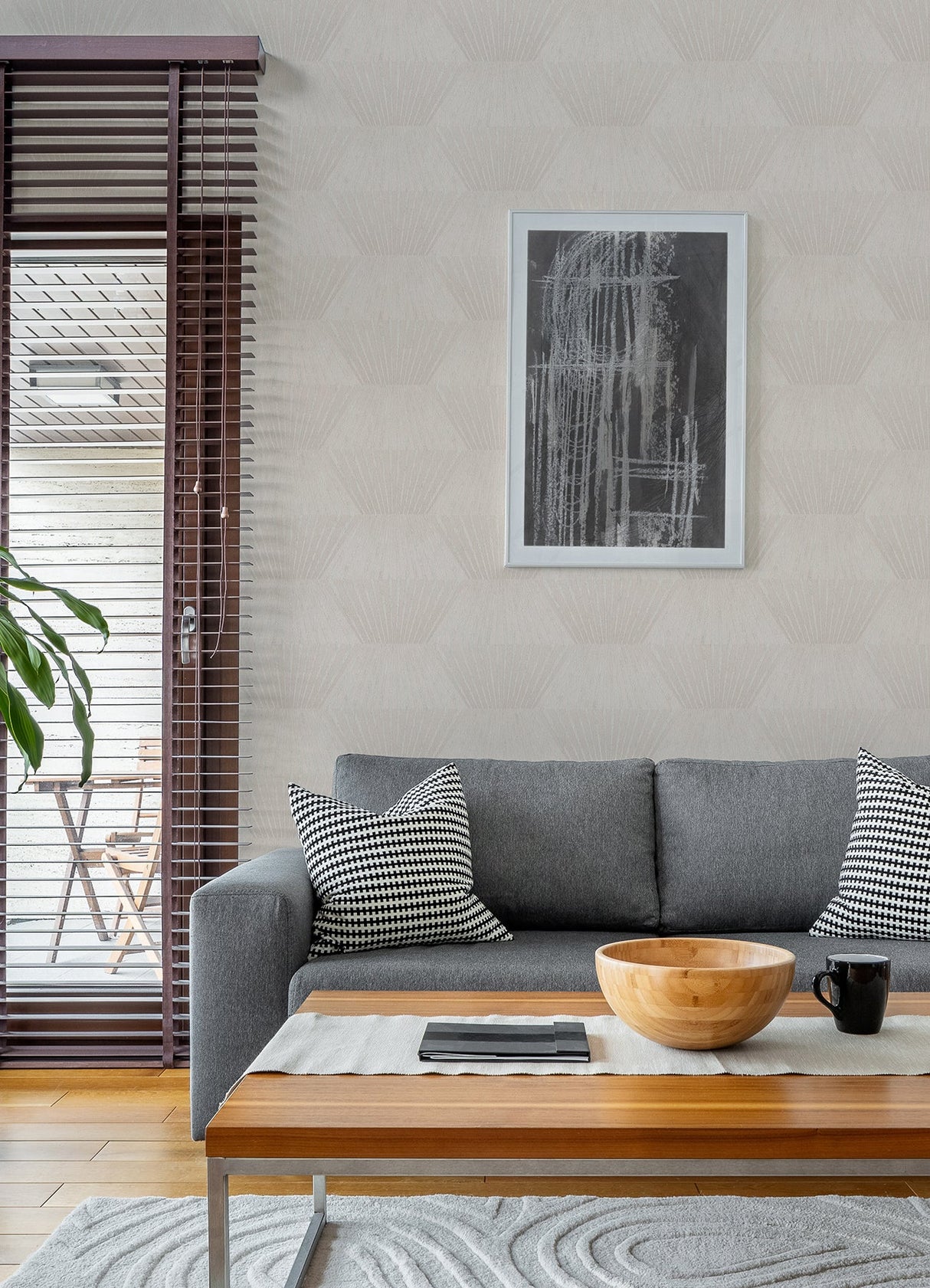 Advantage 4082-382045 Lehnmann Cream Geo Wallpaper