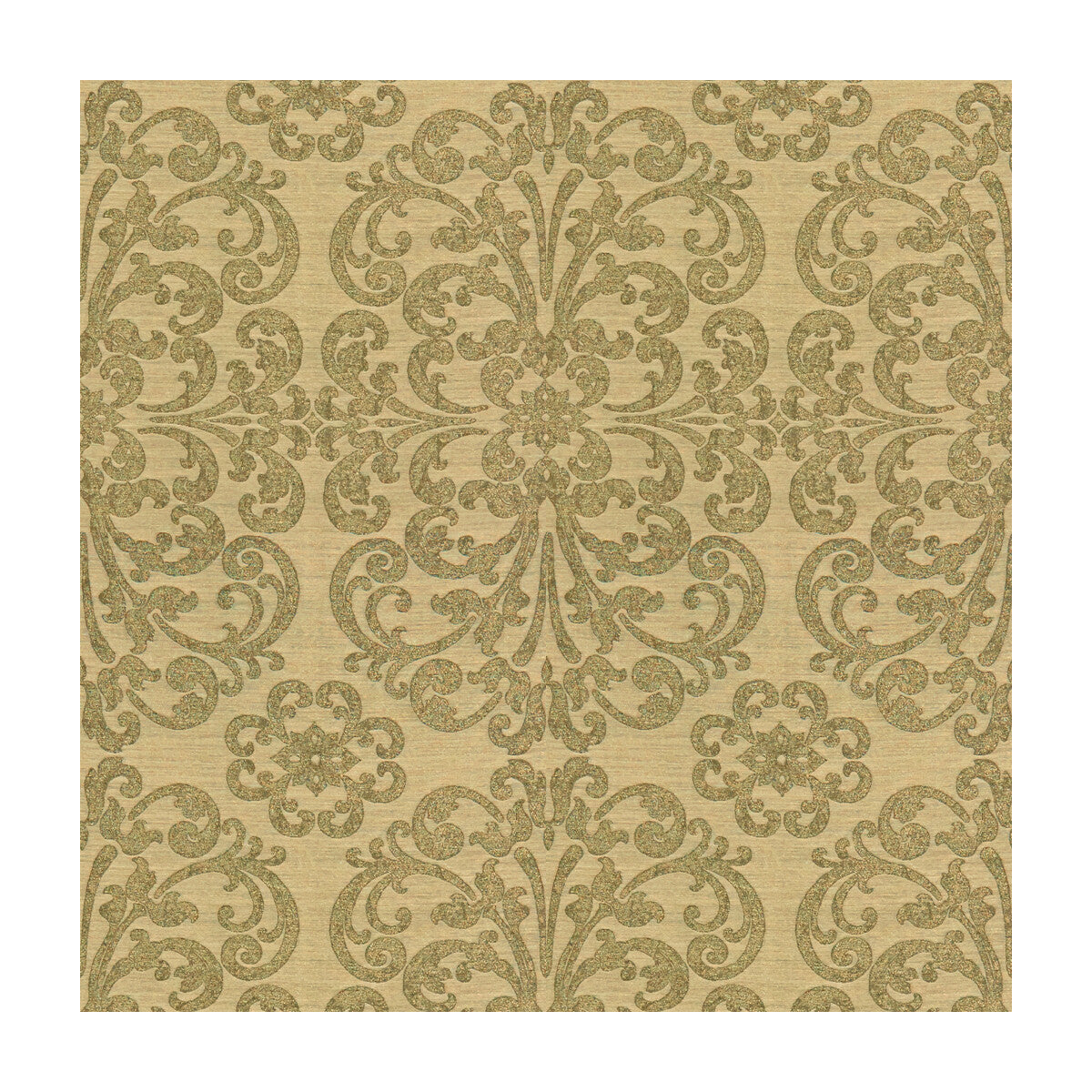 KRAVET COUTURE 4085.4.0 METALLIC MOTIF NICKEL Fabric