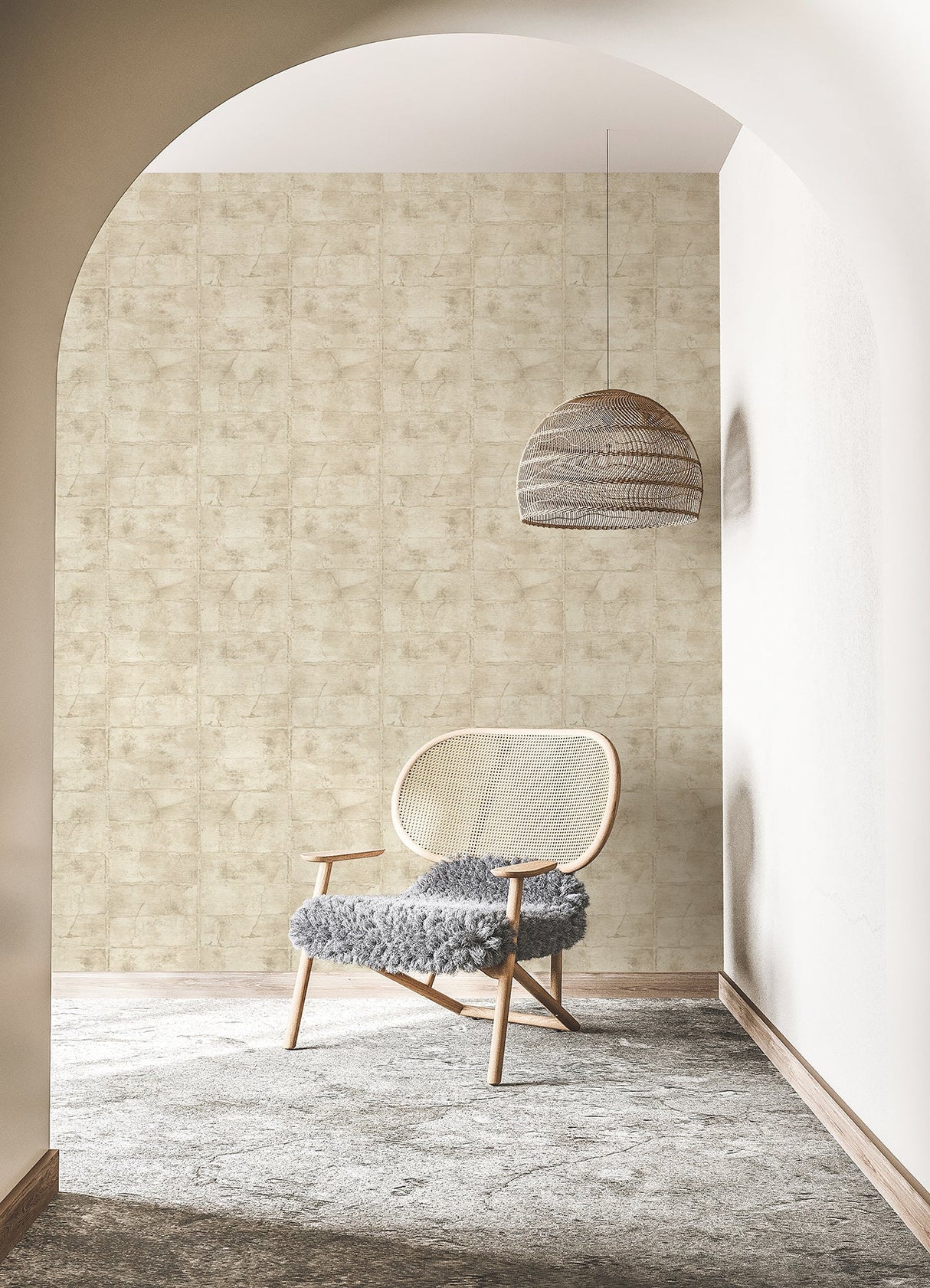 Advantage 4096-520132 Clay Bone Stone Wallpaper