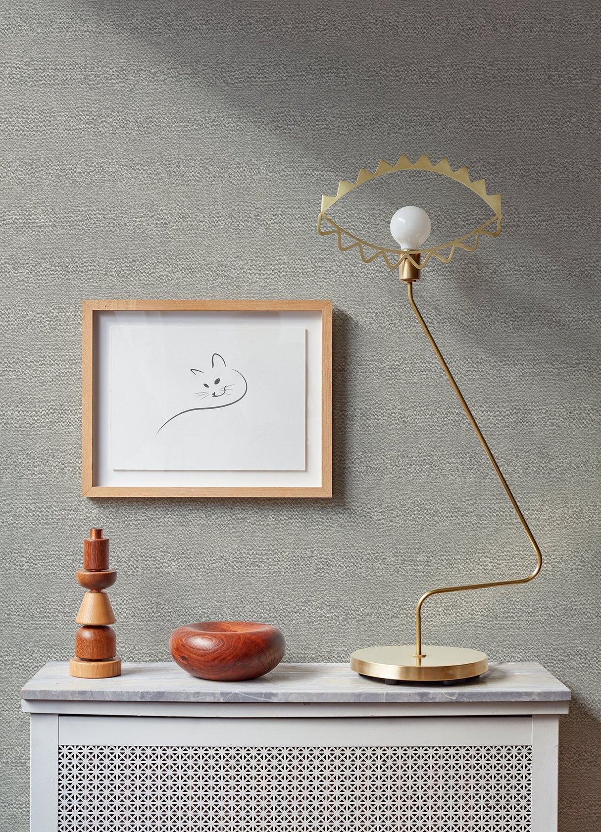 Advantage 4096-554489 Dale Light Grey Texture Wallpaper