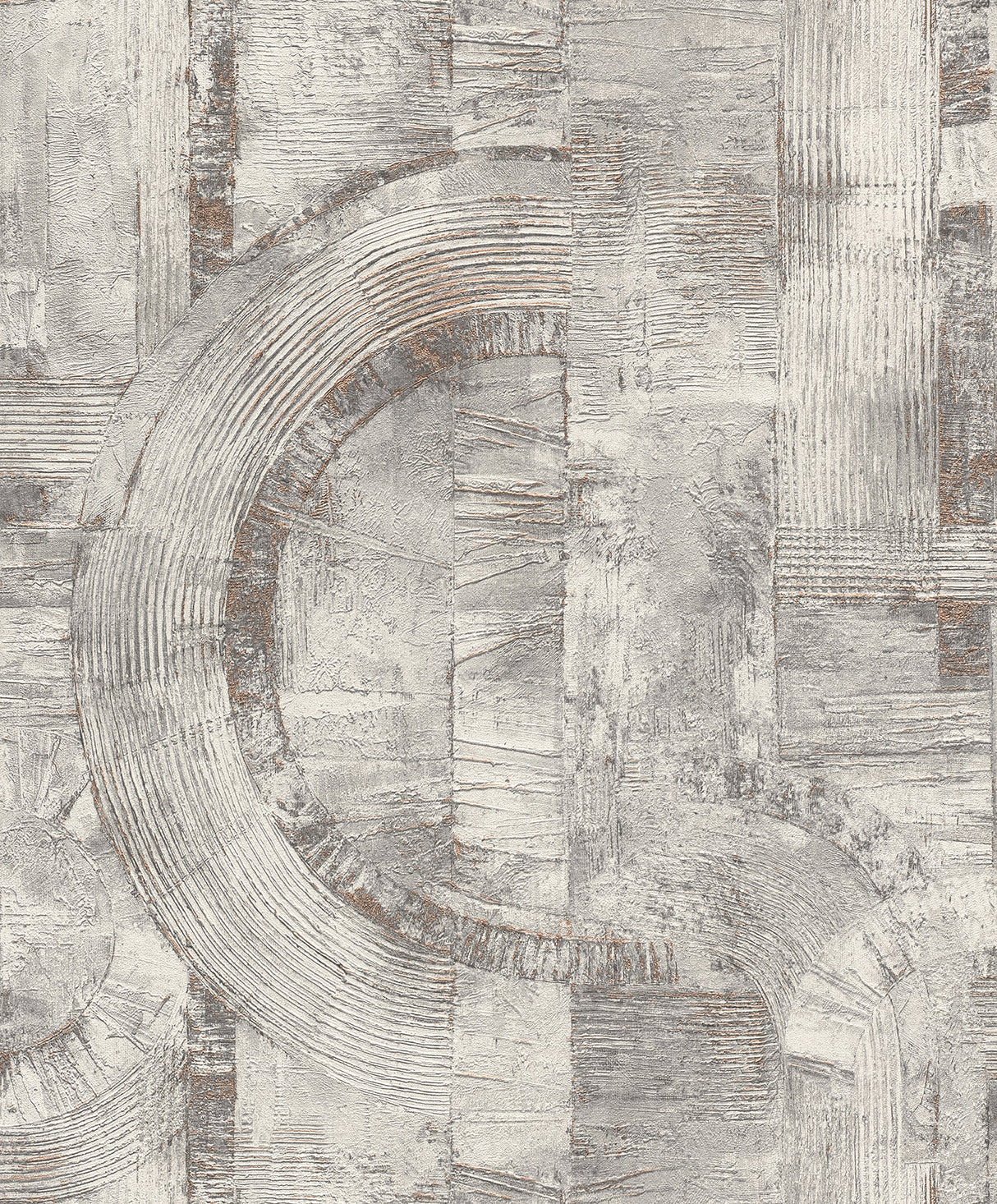 Advantage 4096-554779 Abe Light Grey Geo Wallpaper