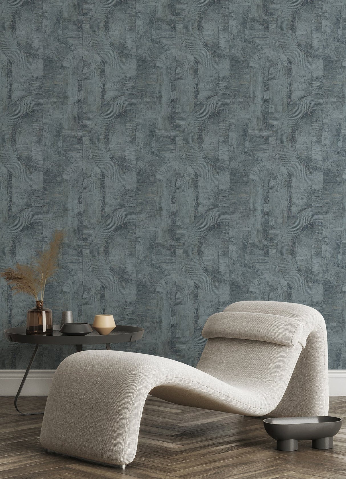 Advantage 4096-554786 Abe Blue Geo Wallpaper