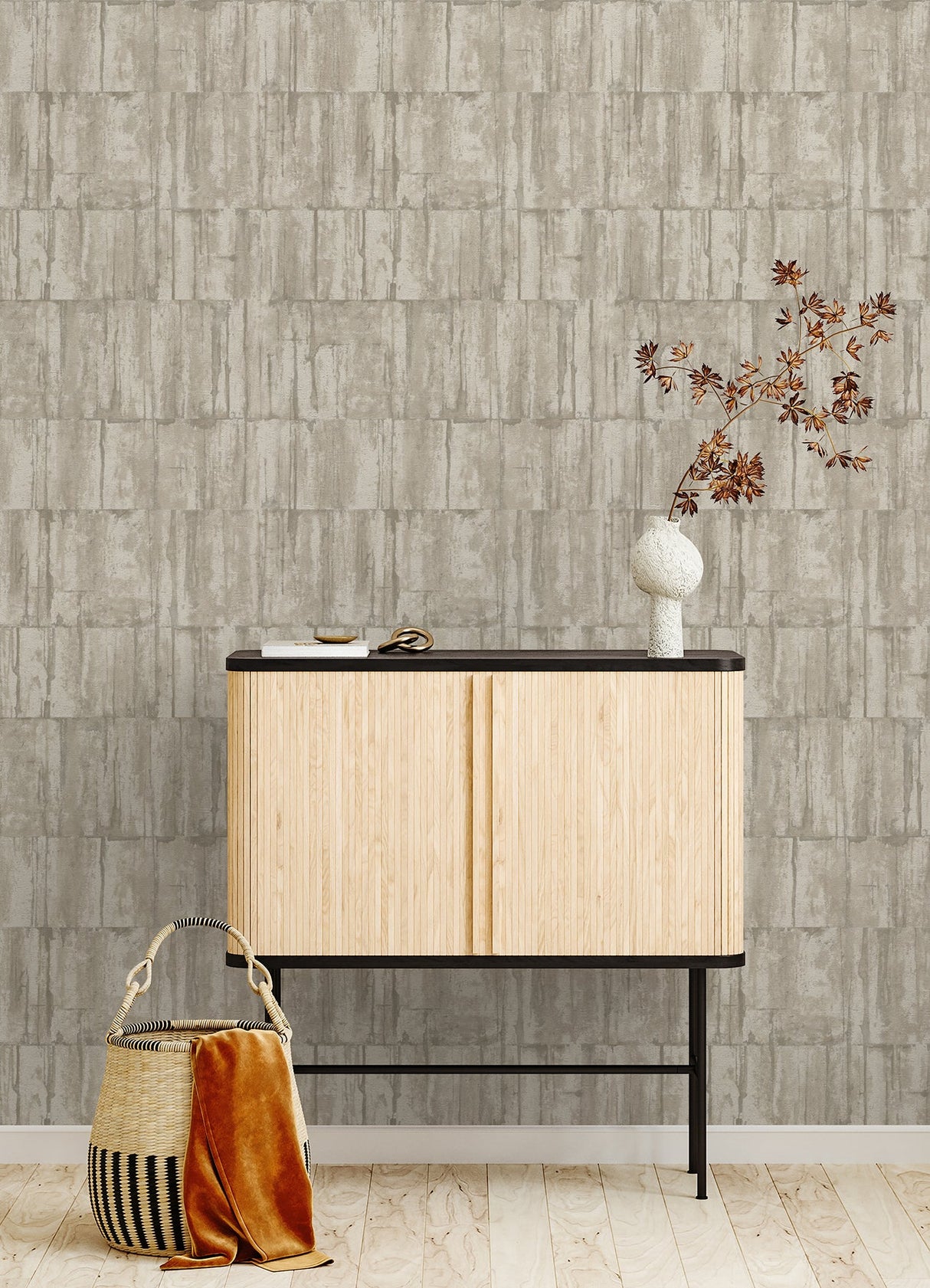 Advantage 4096-560329 Buck Taupe Horizontal Wallpaper
