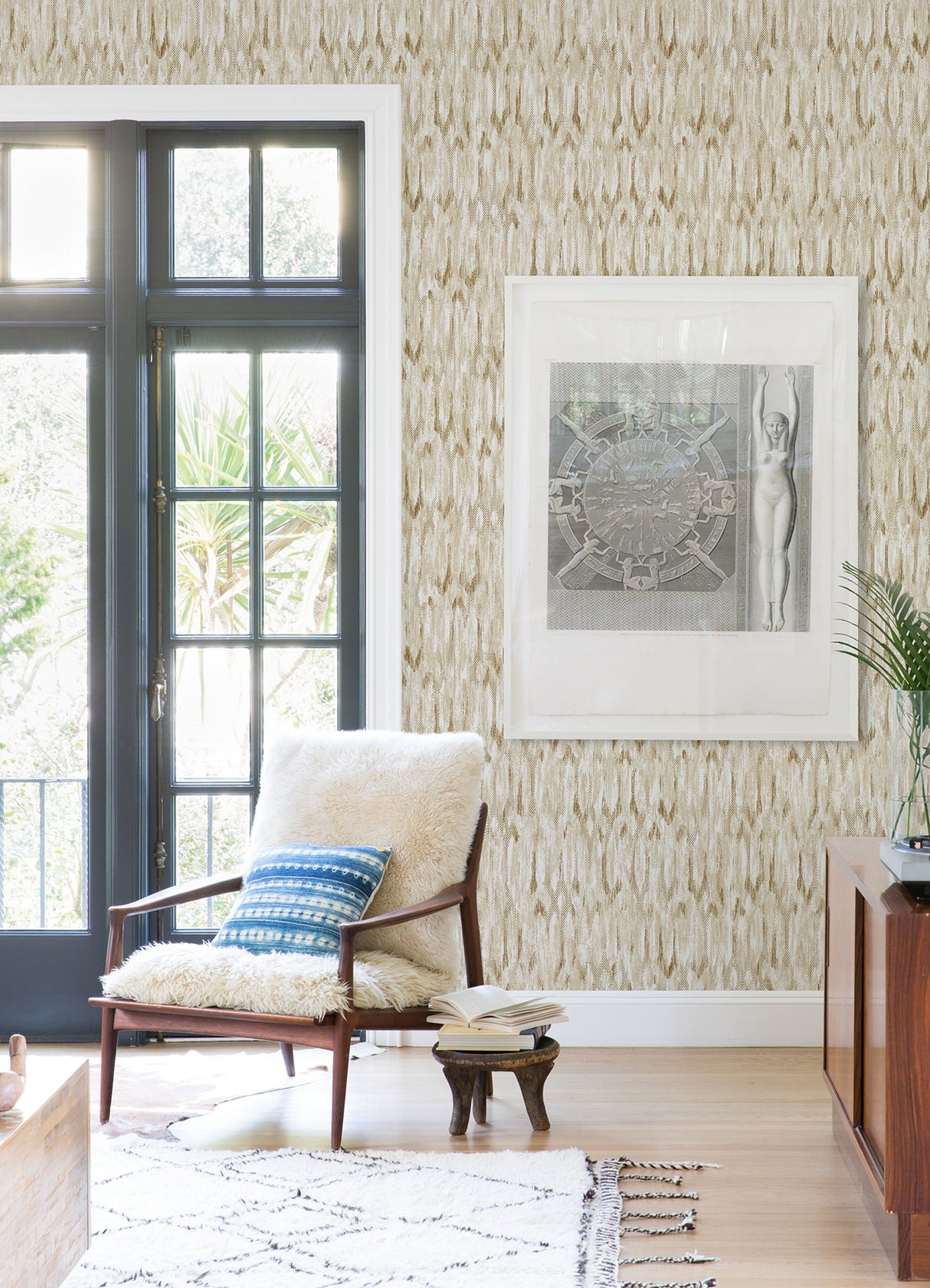 A-Street Prints 4105-86604 Kintana Gold Abstract Trellis Wallpaper