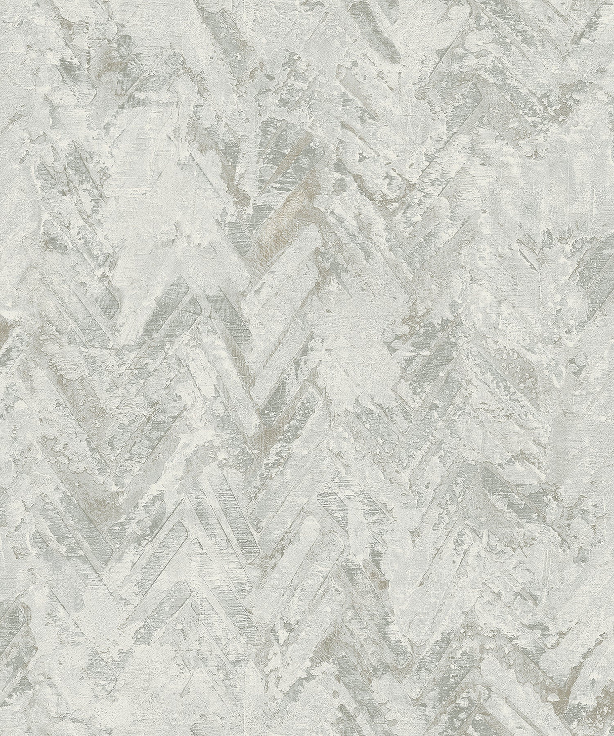 A-Street Prints 4105-86610 Amesemi Light Grey Distressed Herringbone Wallpaper