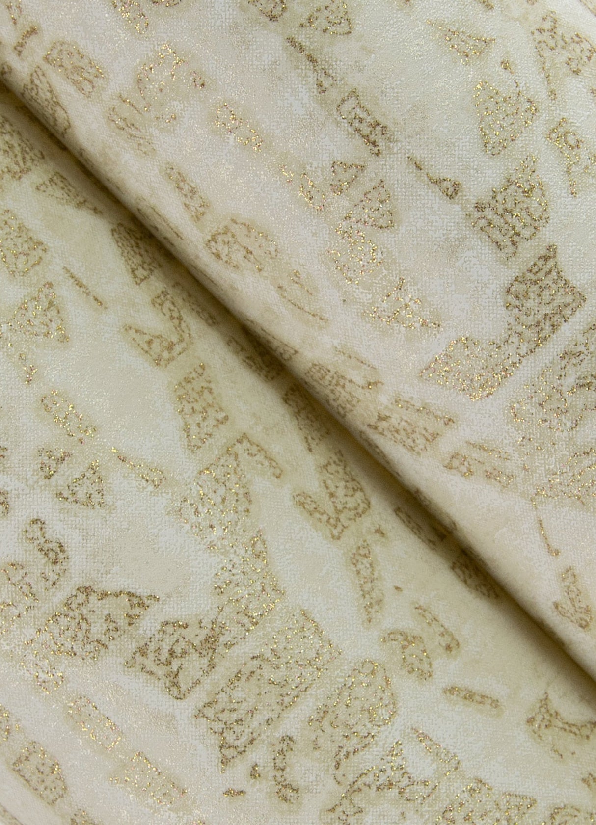 A-Street Prints 4105-86622 Helene Gold Glitter Geometric Wallpaper