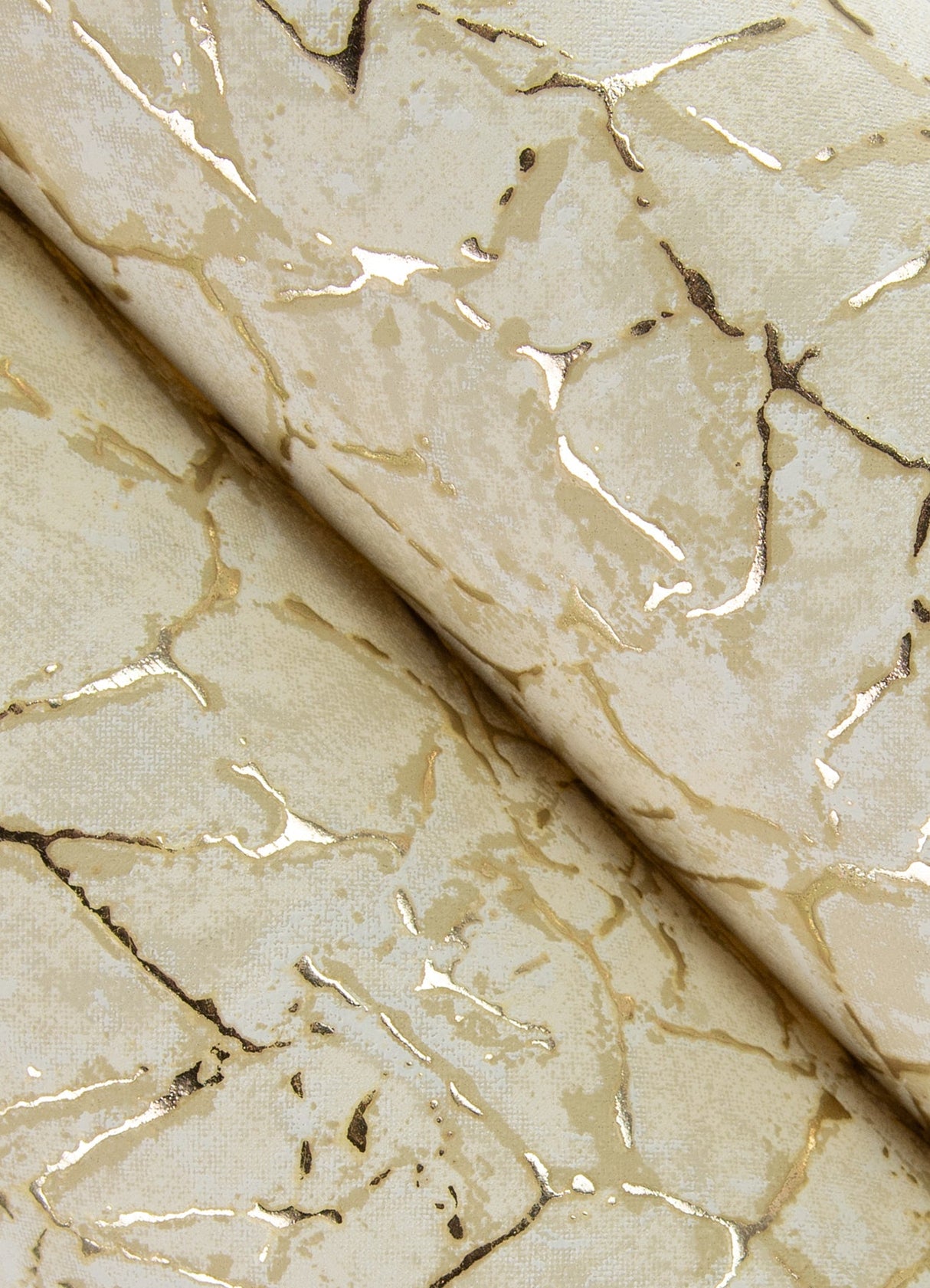 A-Street Prints 4105-86625 Soma Gold Metallic Crackling Wallpaper