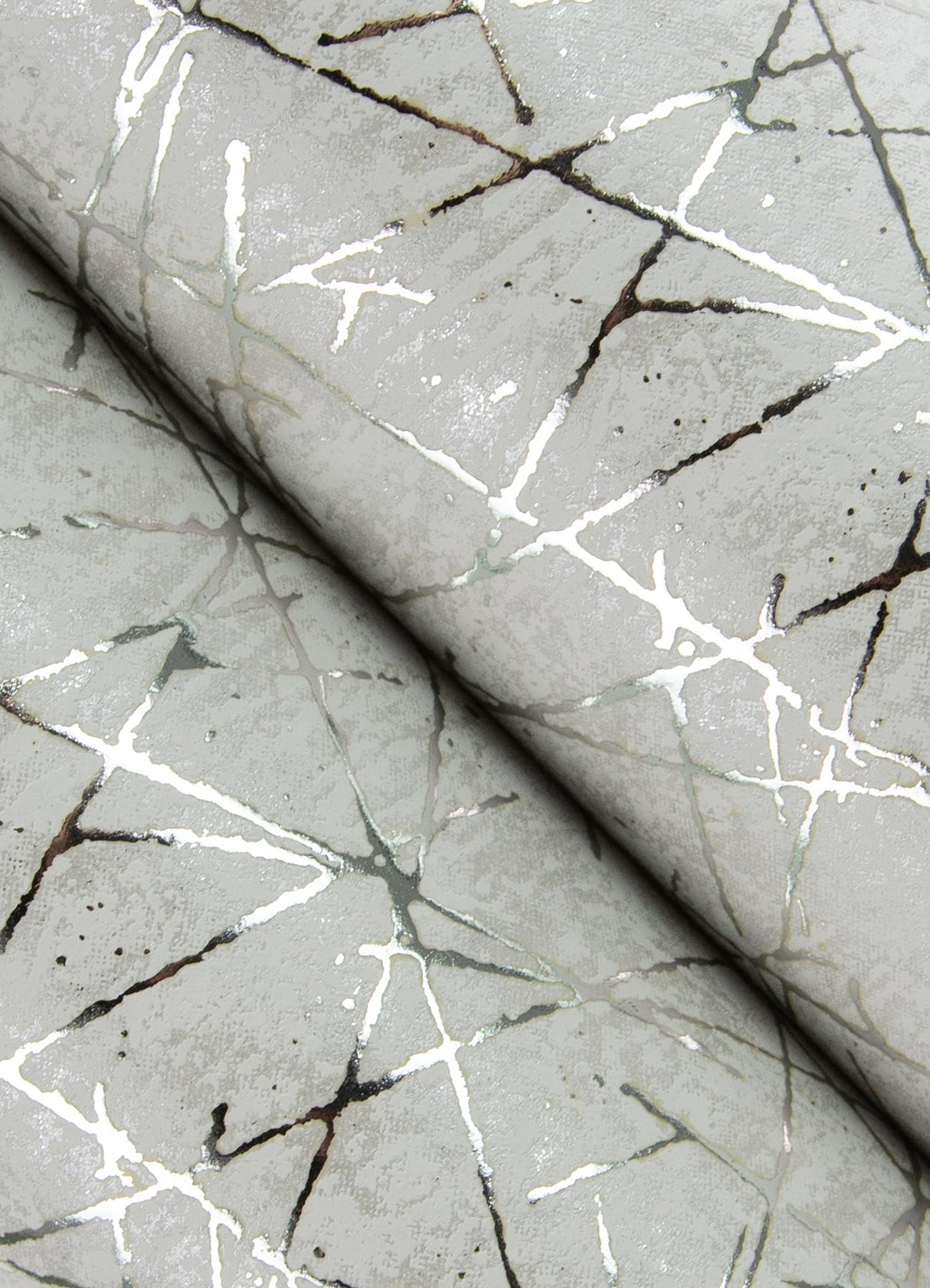 A-Street Prints 4105-86633 Bulan Silver Abstract Lines Wallpaper