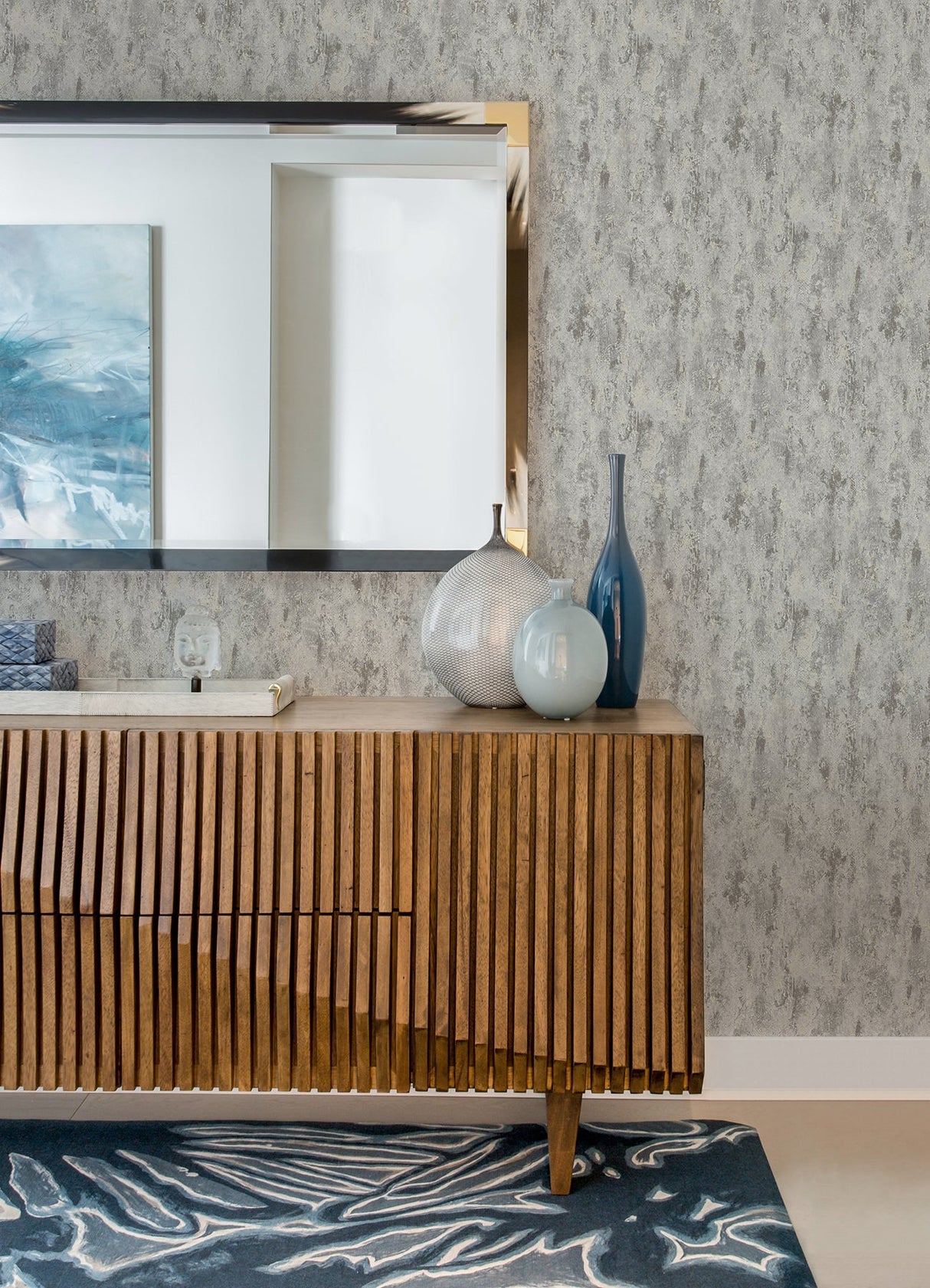 A-Street Prints 4105-86637 Diorite Sterling Splatter Wallpaper