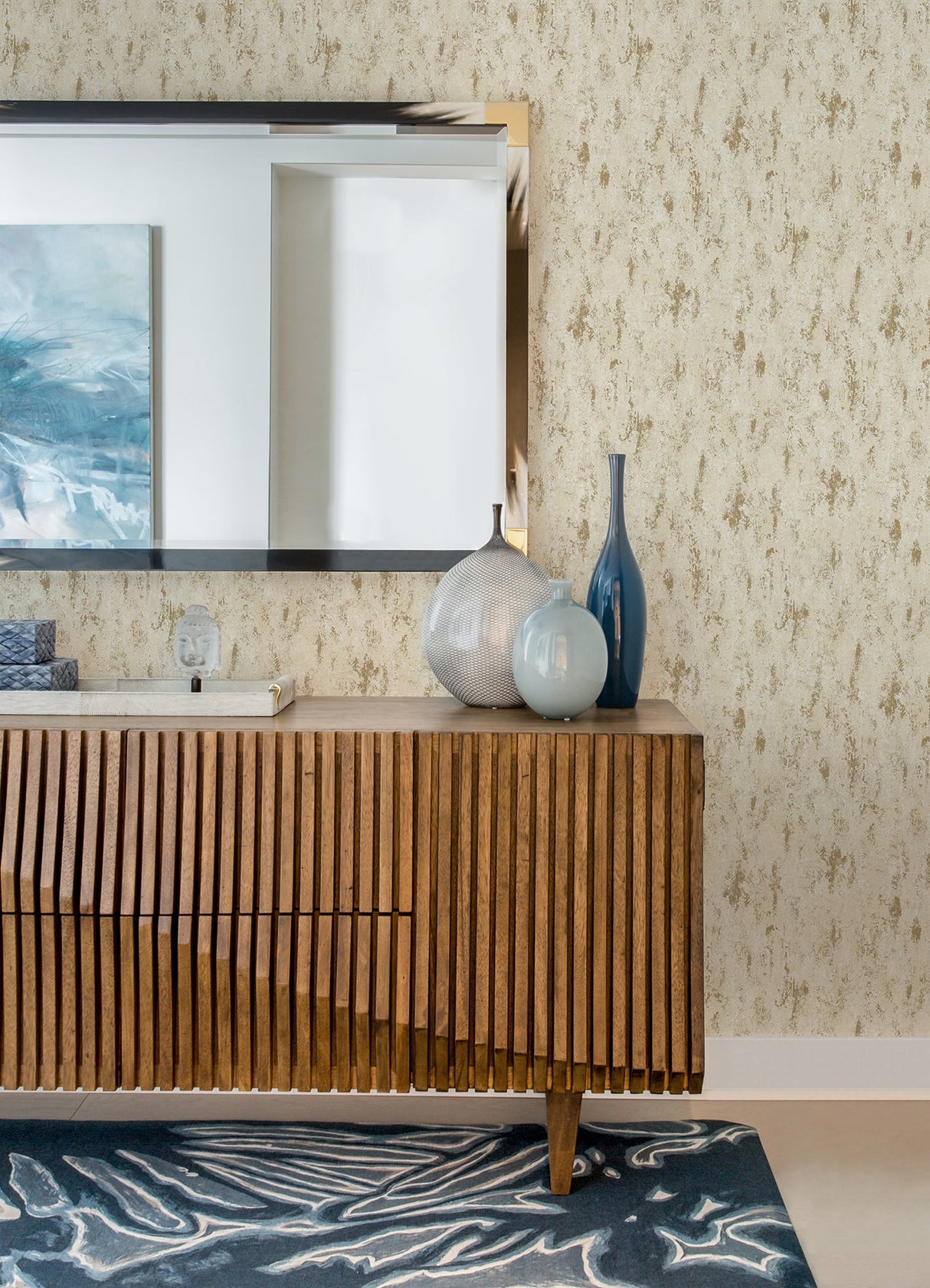 A-Street Prints 4105-86639 Diorite Champagne Splatter Wallpaper