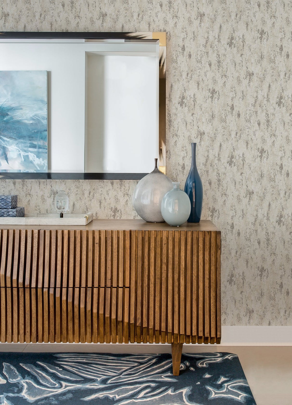 A-Street Prints 4105-86641 Diorite Silver Splatter Wallpaper