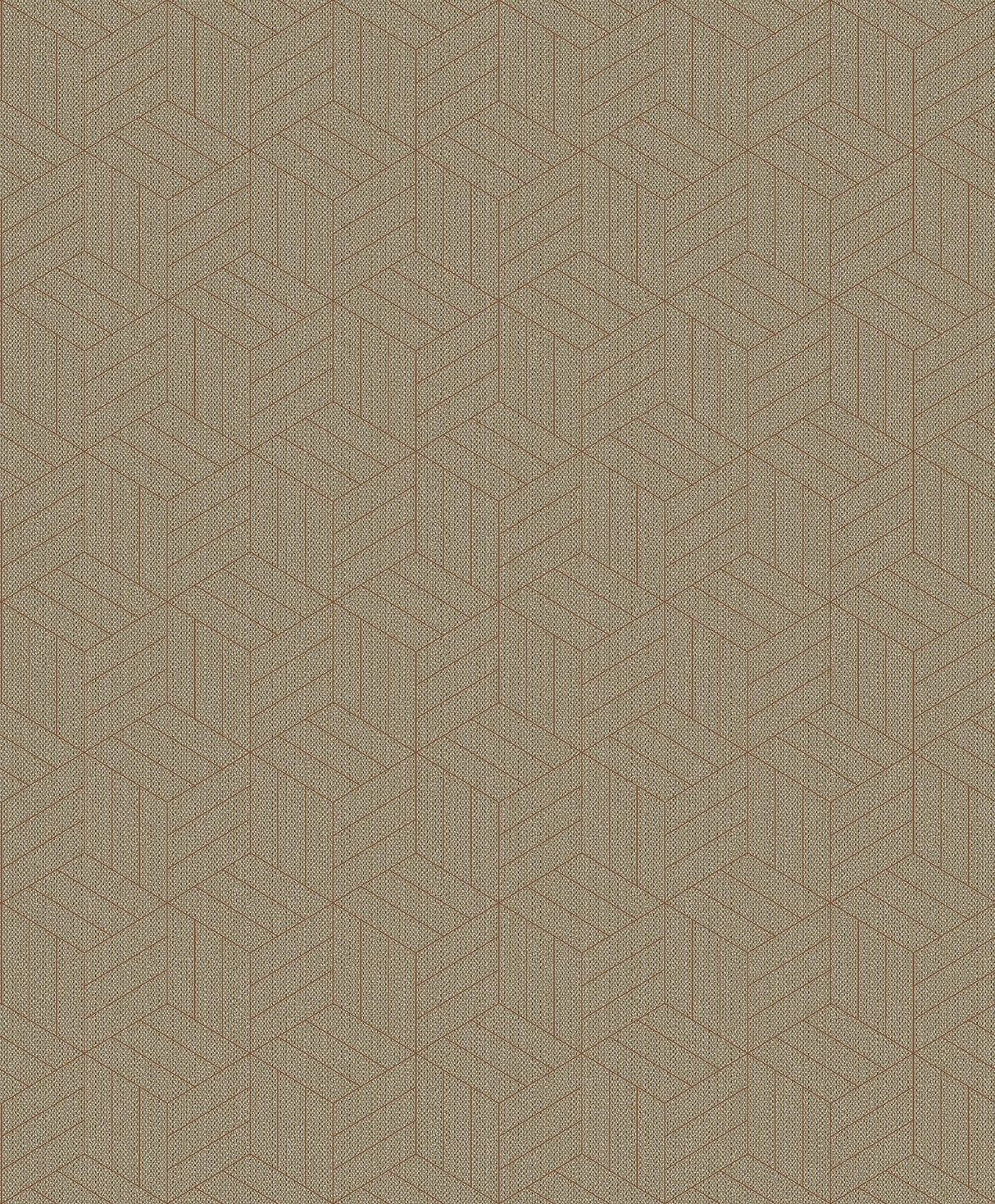 A-Street Prints 4105-86642 Izarra Copper Geometric Block Wallpaper