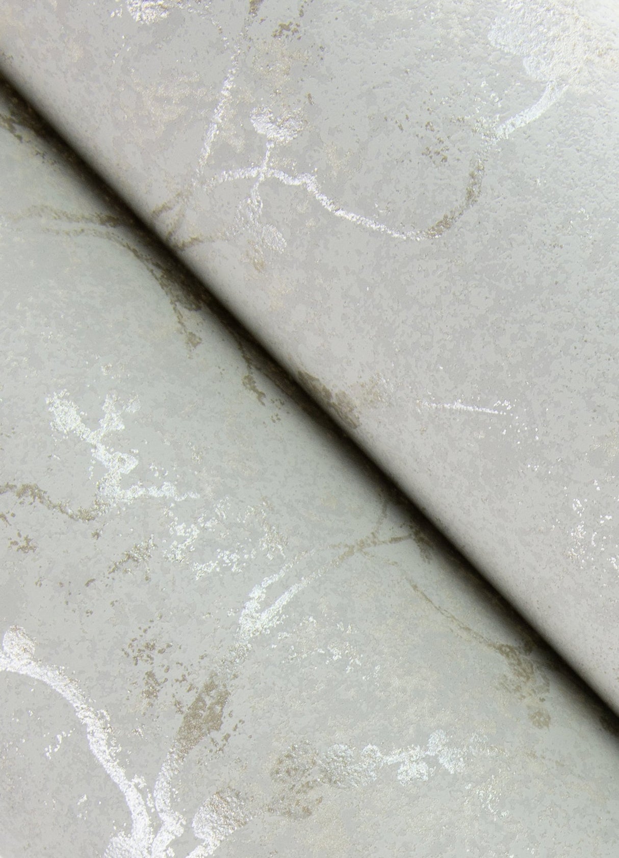 A-Street Prints 4105-86651 Mahina Silver Floral Vine Wallpaper