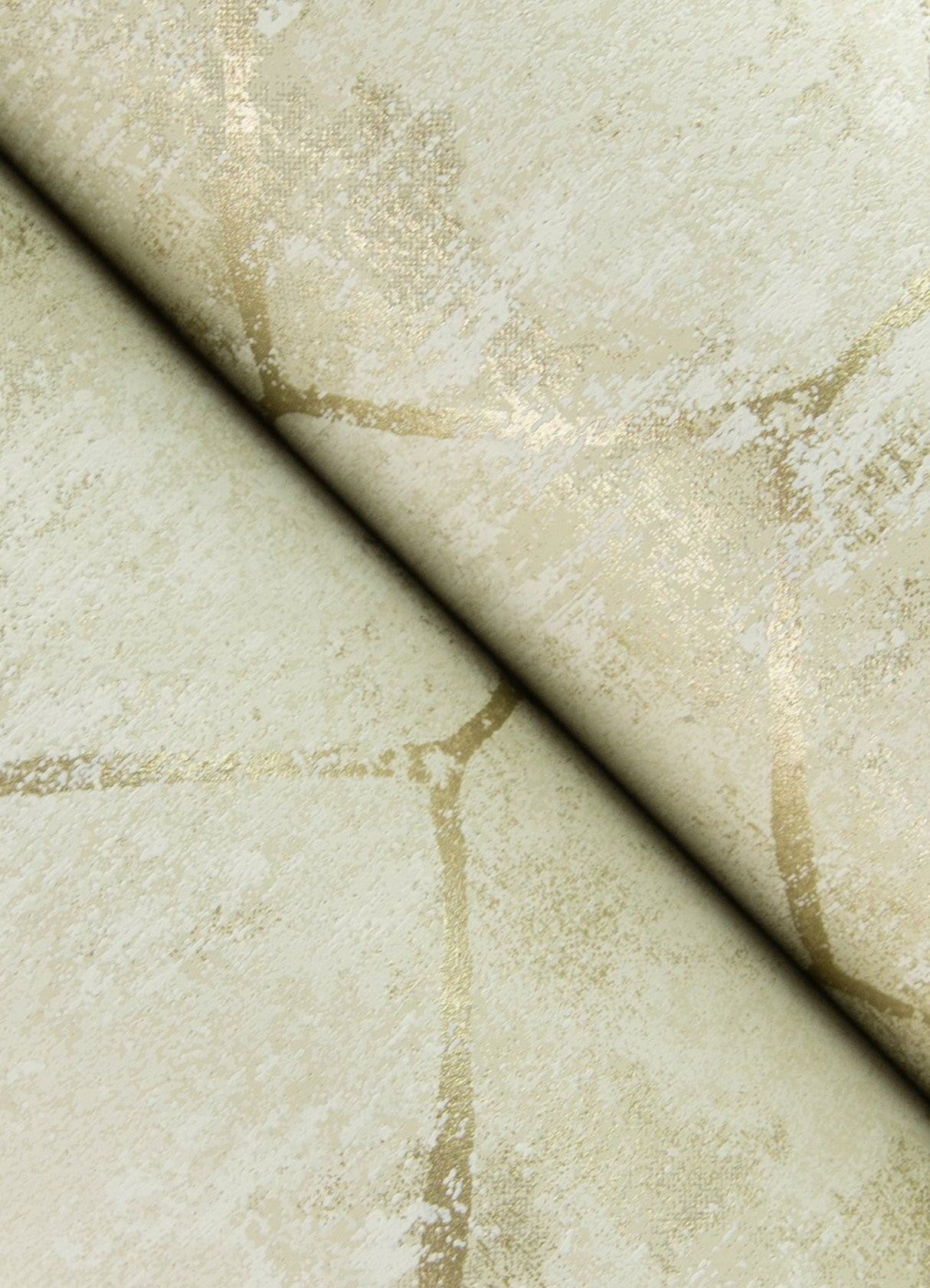 A-Street Prints 4105-86653 Rauta Gold Hexagon Tile Wallpaper