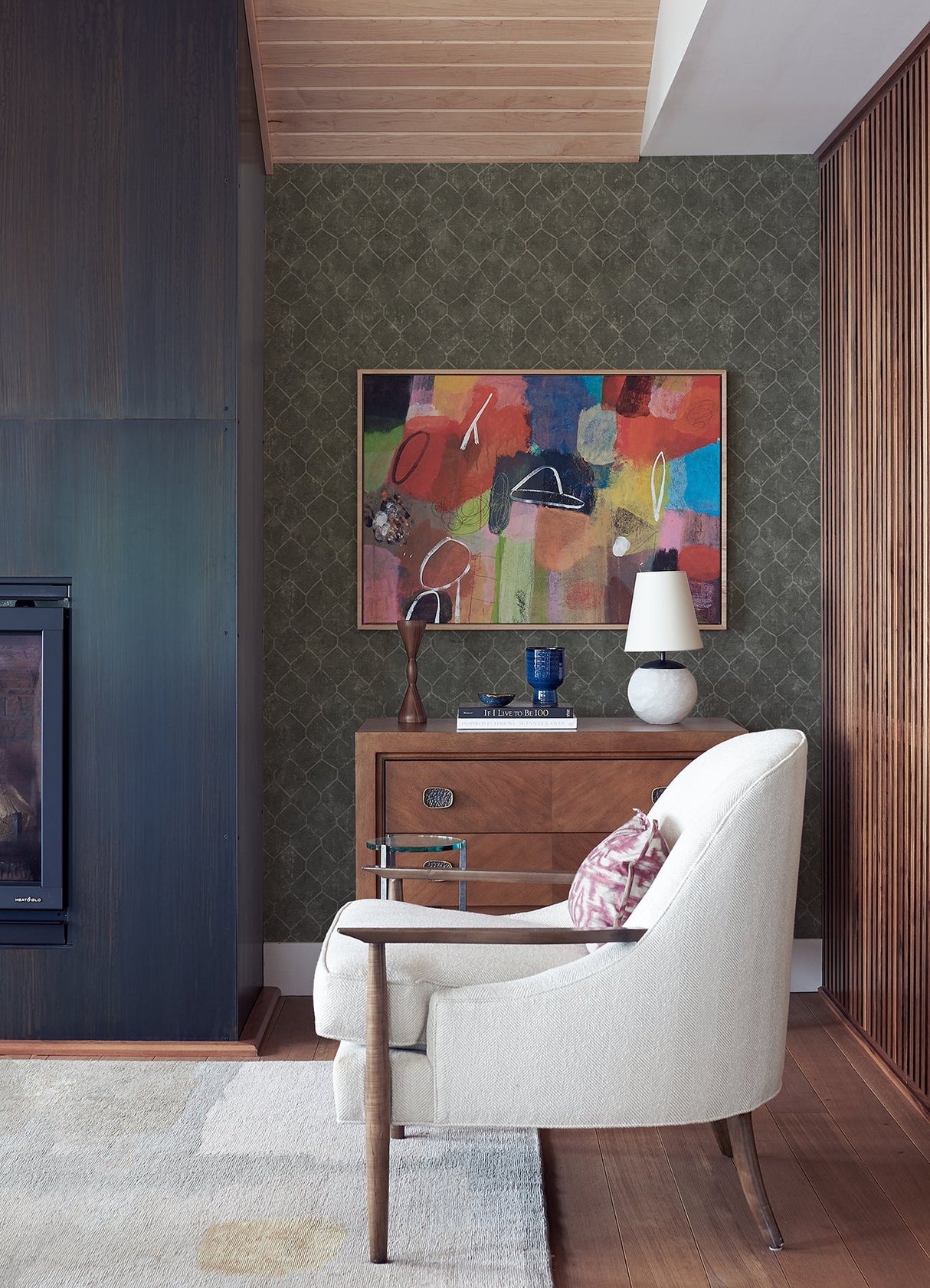 A-Street Prints 4105-86654 Rauta Pewter Hexagon Tile Wallpaper