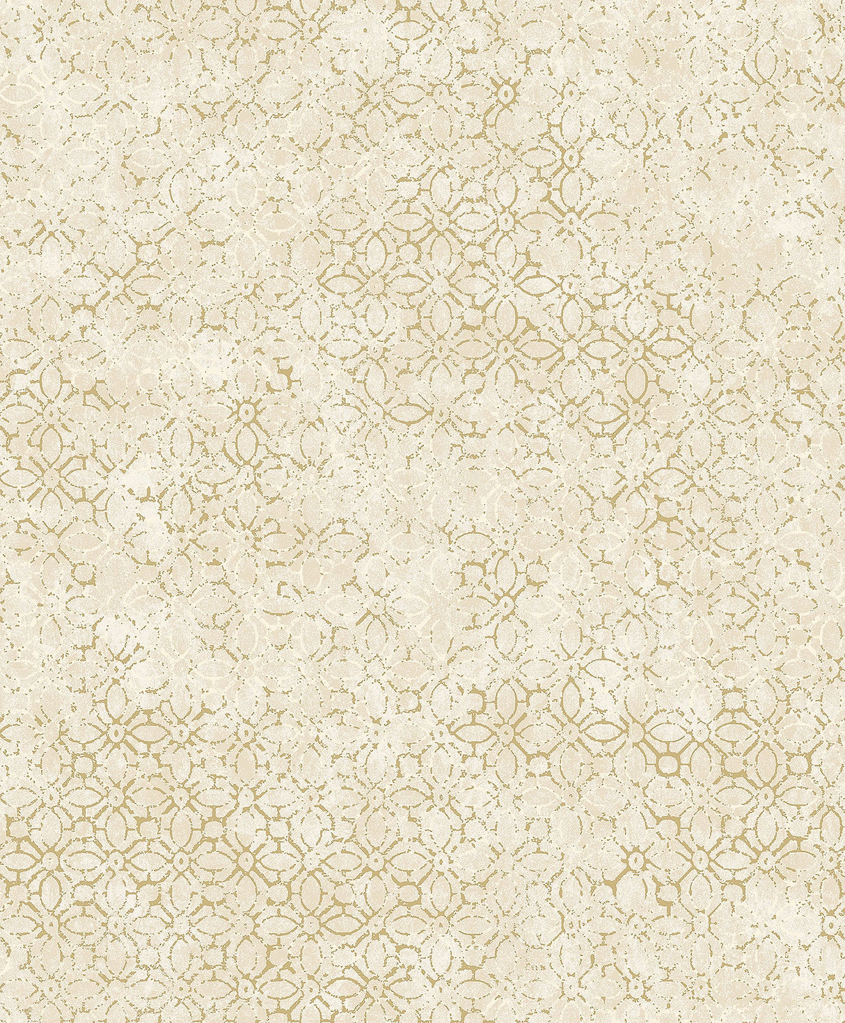 A-Street Prints 4105-86663 Khauta Champagne Floral Geometric Wallpaper
