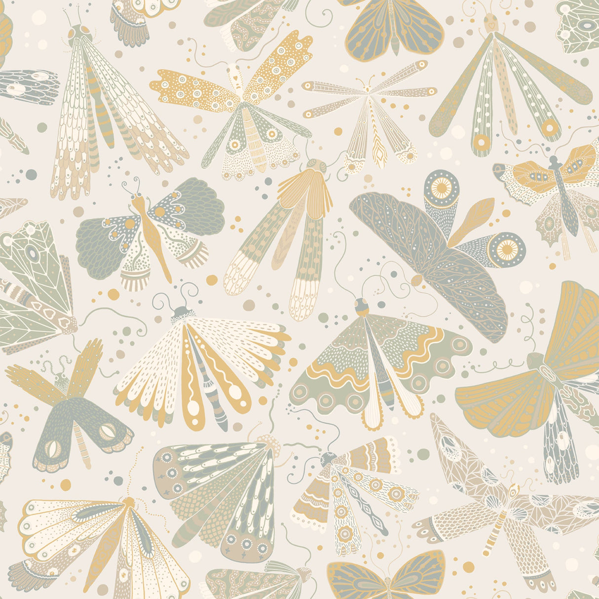 A-Street Prints 4111-63025 Flyga Light Blue Butterfly Bonanza Wallpaper