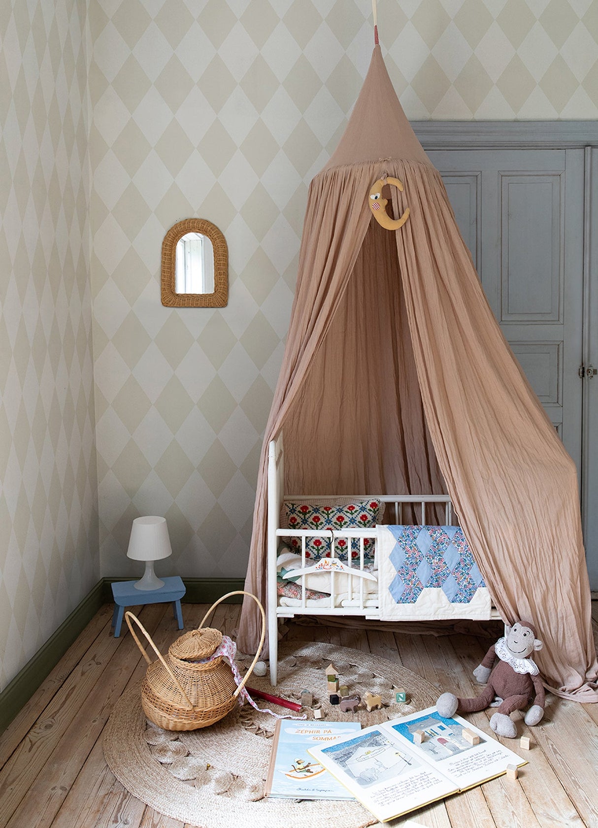 A-Street Prints 4111-63031 Kalas Light Grey Diamond Wallpaper