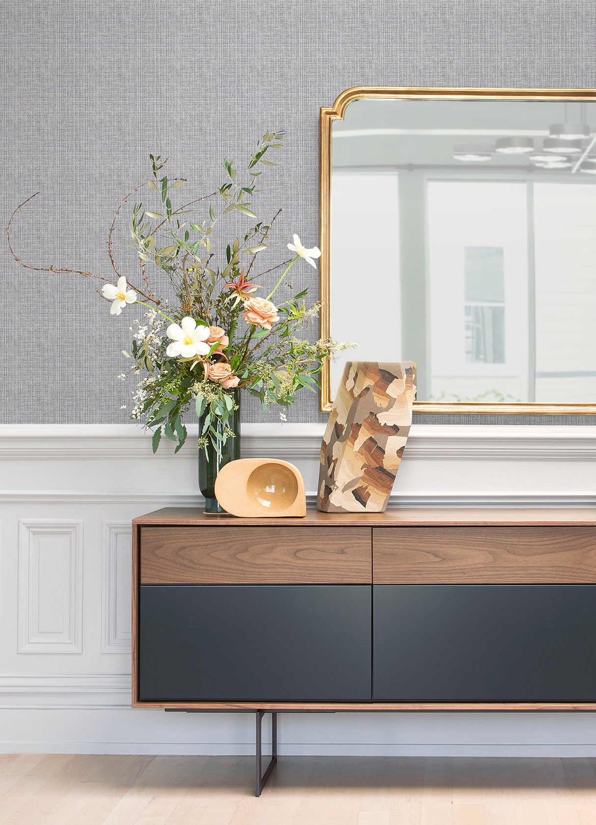 A-Street Prints 4120-26835 Kantera Blue Fabric Texture Wallpaper - Eade's Wallpaper