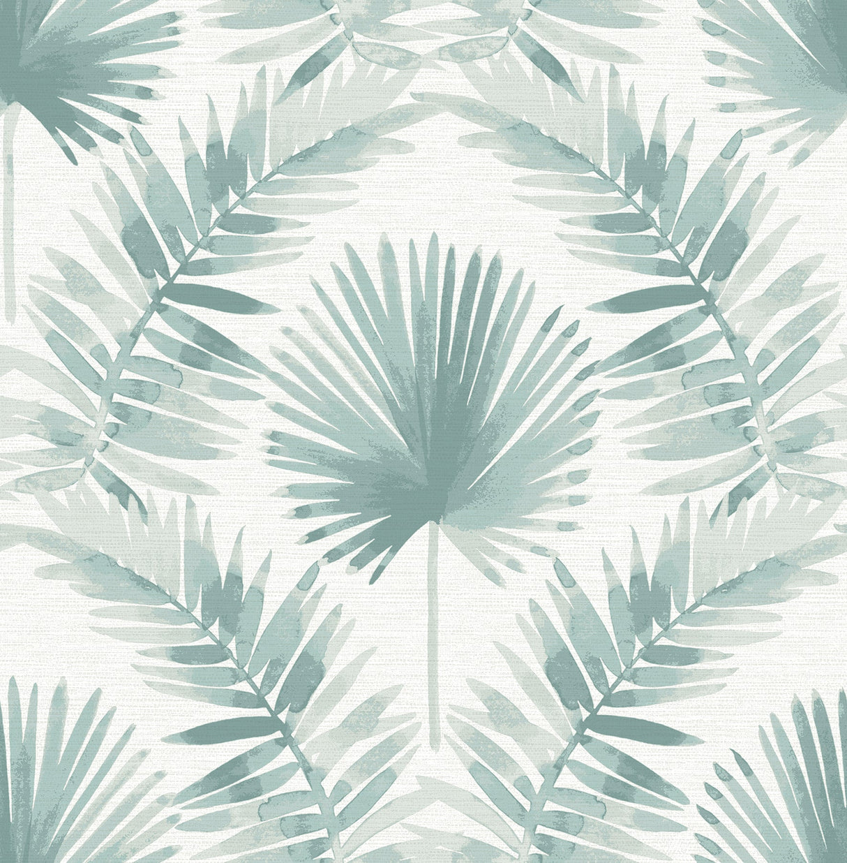 A-Street Prints 4121-26912 Calla Teal Painted Palm Wallpaper