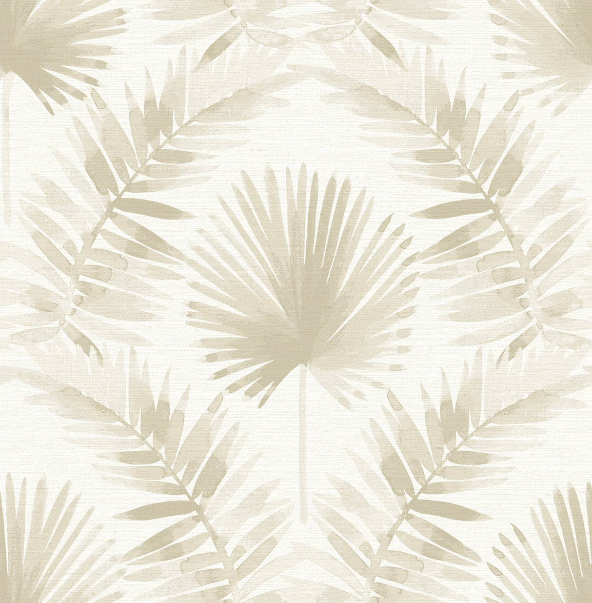 A-Street Prints 4121-26913 Calla Taupe Painted Palm Wallpaper