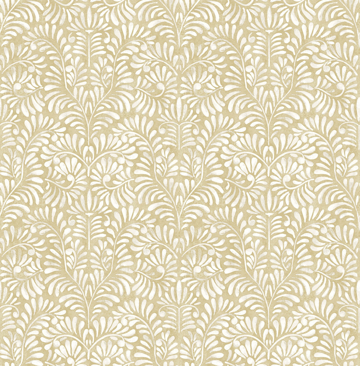 A-Street Prints 4121-26917 Elma Honey Fiddlehead Wallpaper