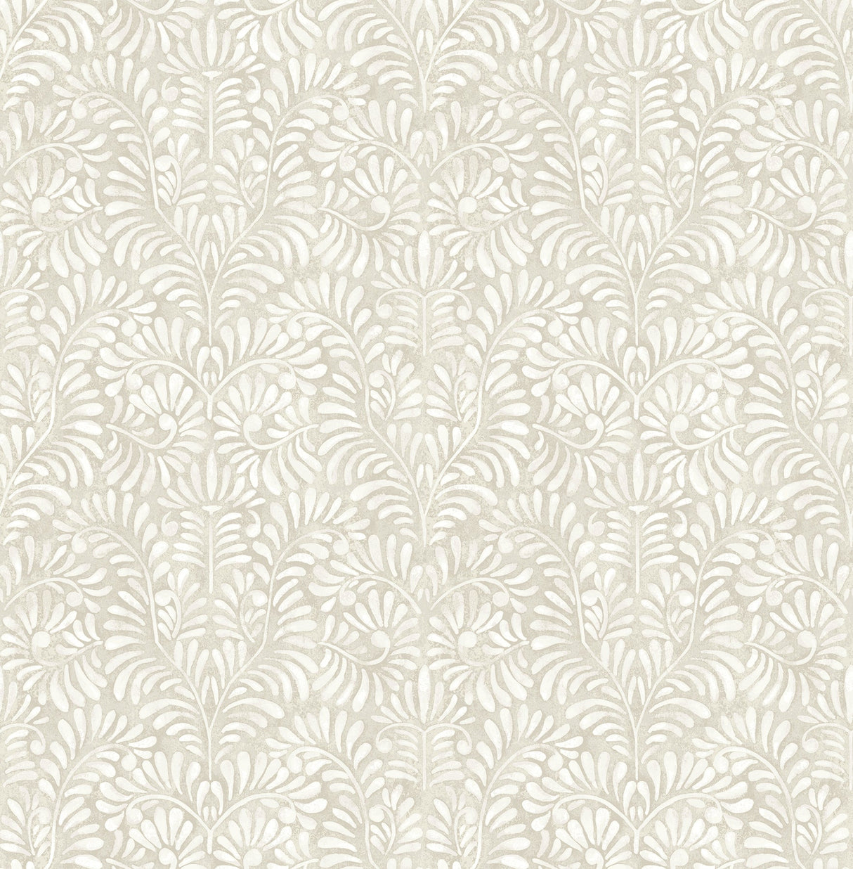 A-Street Prints 4121-26920 Elma Taupe Fiddlehead Wallpaper