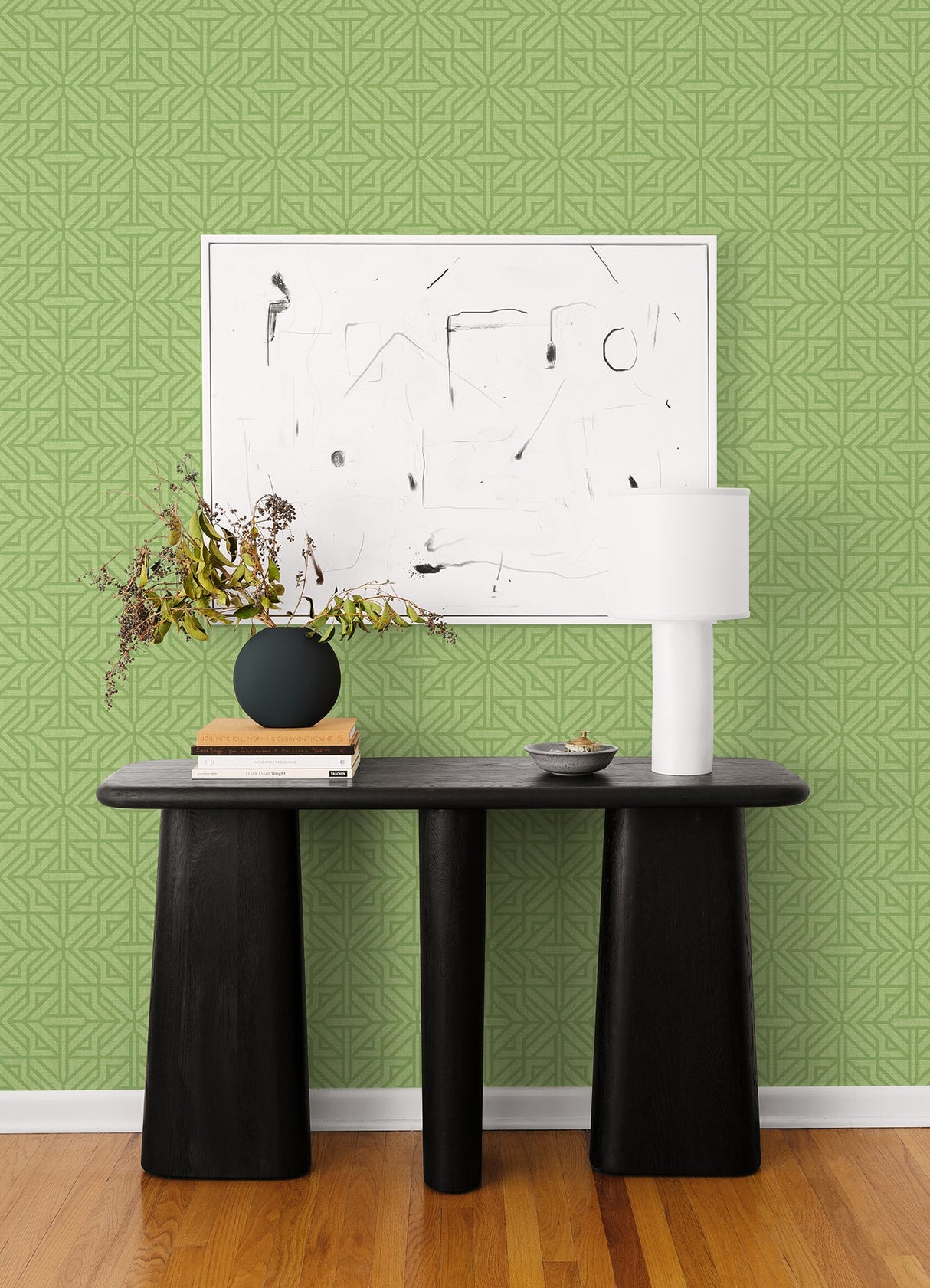 A-Street Prints 4121-26927 Hesper Green Geometric Wallpaper