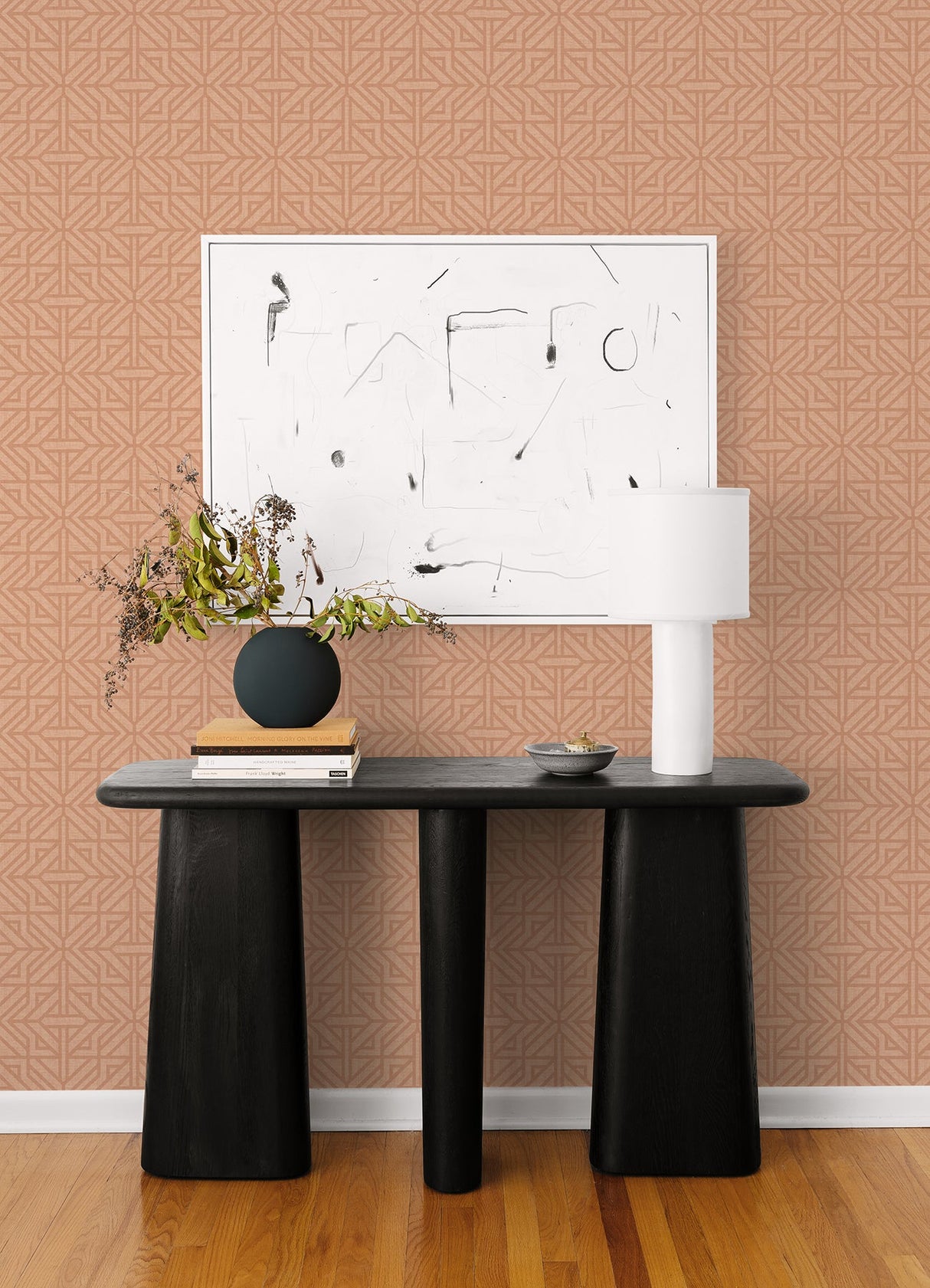 A-Street Prints 4121-26930 Hesper Rust Geometric Wallpaper