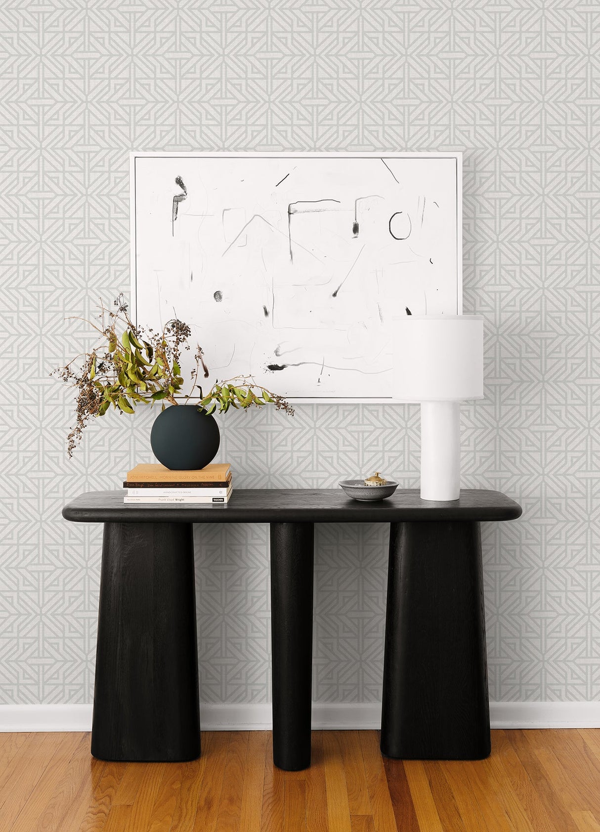 A-Street Prints 4121-26931 Hesper Grey Geometric Wallpaper