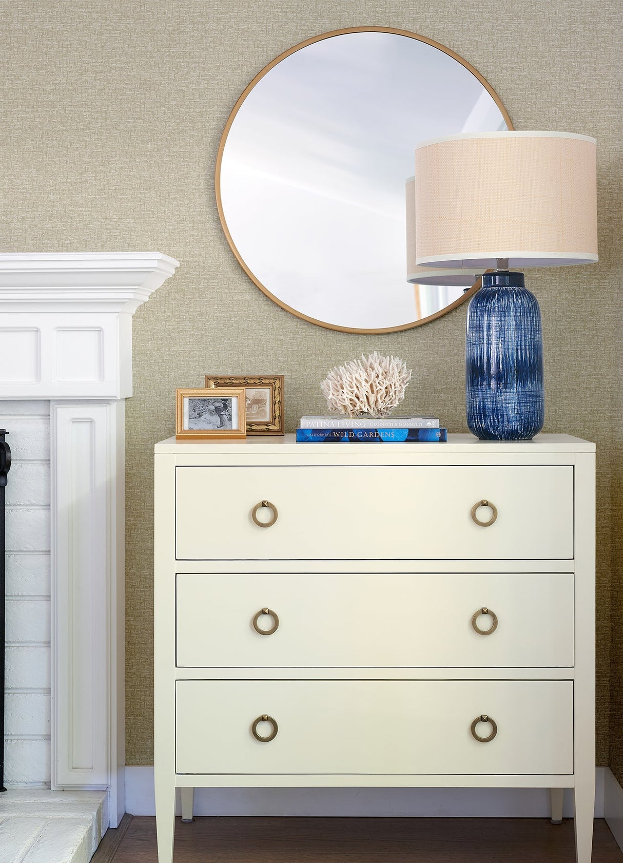 A-Street Prints 4121-26940 Minerva Light Brown Texture Geometric Wallpaper