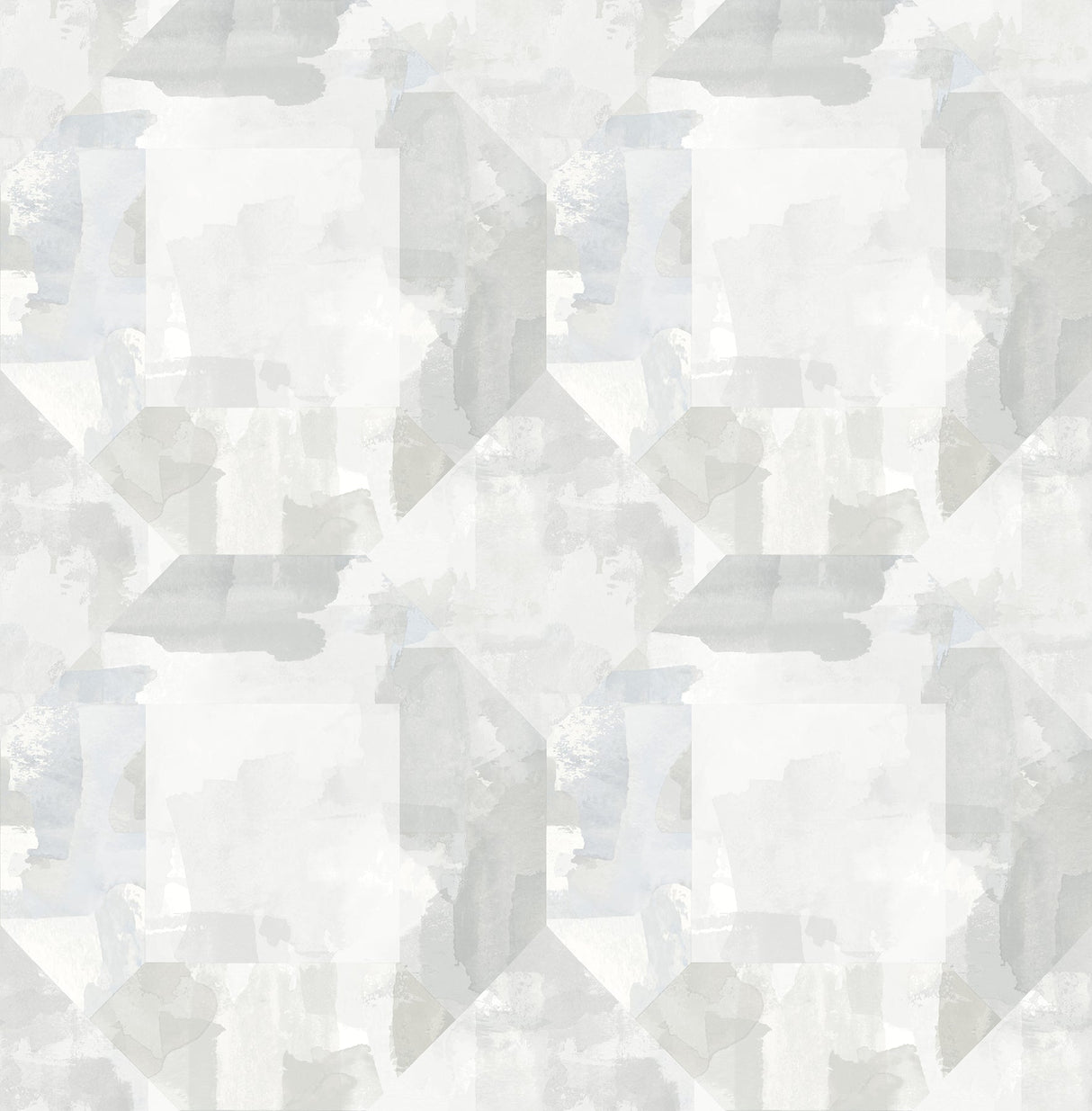 A-Street Prints 4121-26944 Perrin Light Grey Gem Geometric Wallpaper