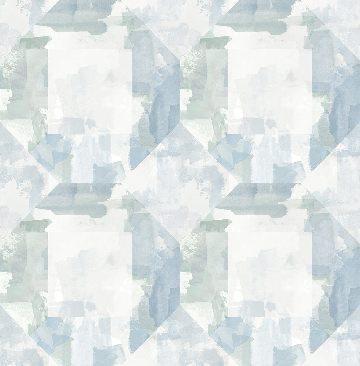A-Street Prints 4121-26946 Perrin Blue Gem Geometric Wallpaper