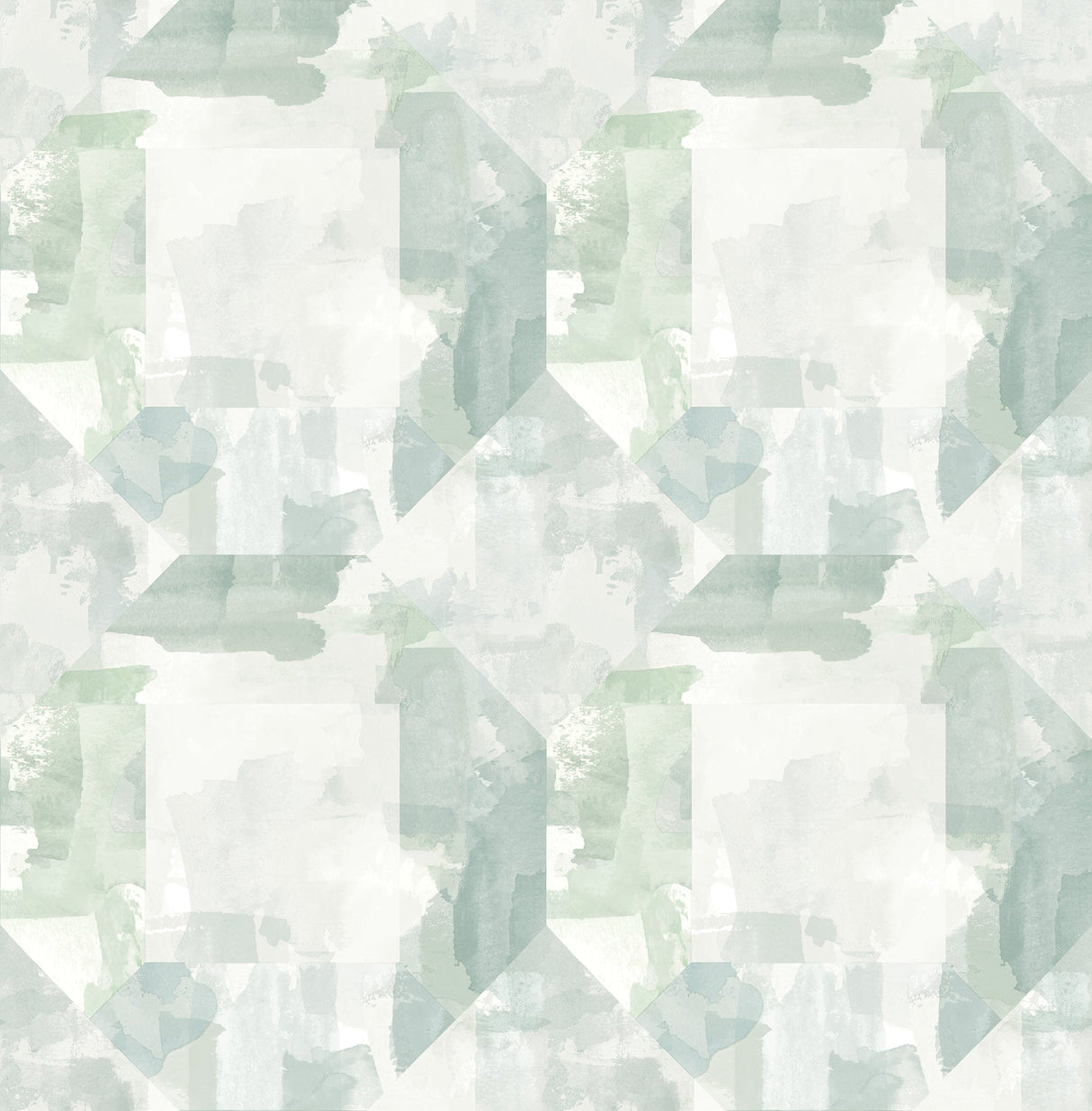 A-Street Prints 4121-26947 Perrin Sea Green Gem Geometric Wallpaper