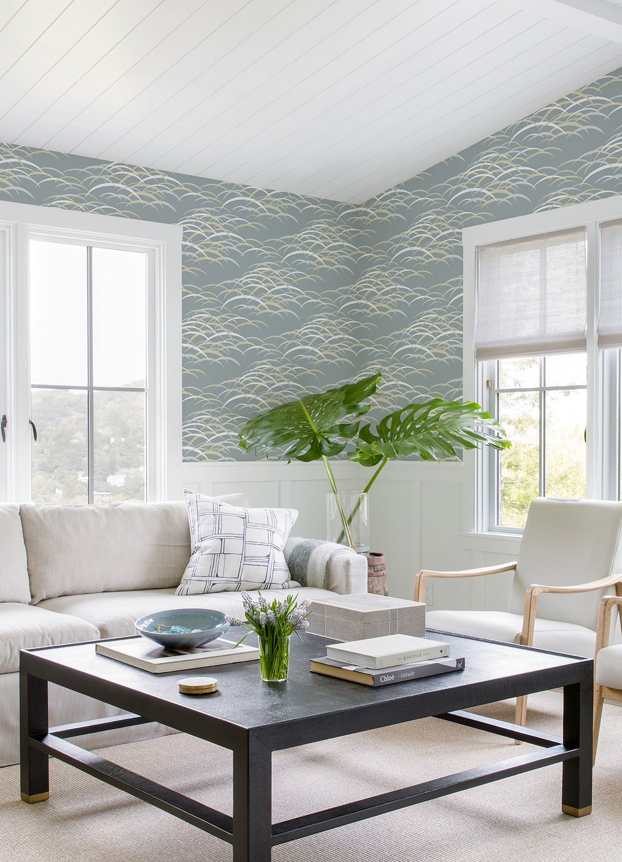 A-Street Prints 4121-72209 Kasia Slate Abstract Wallpaper