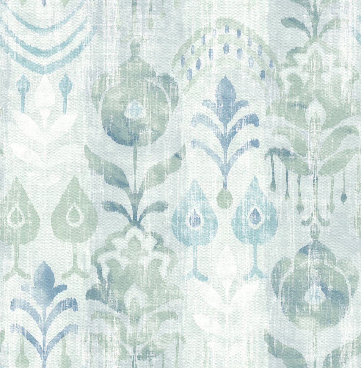 A-Street Prints 4122-27012 Pavord Green Floral Shibori Wallpaper