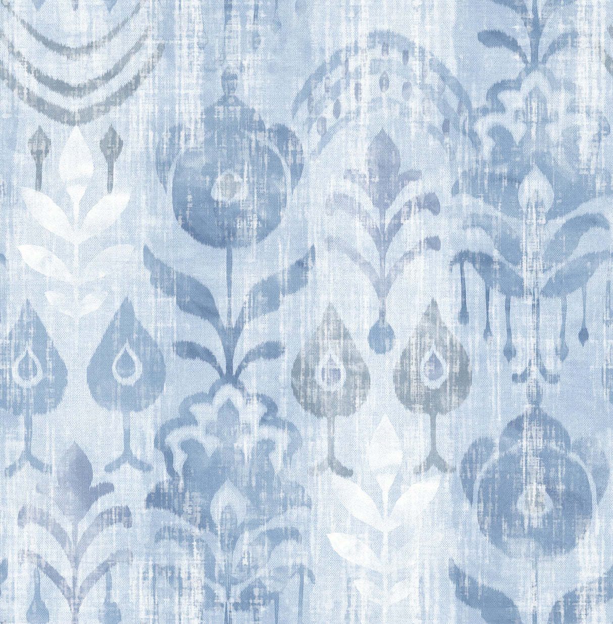 A-Street Prints 4122-27013 Pavord Blue Floral Shibori Wallpaper