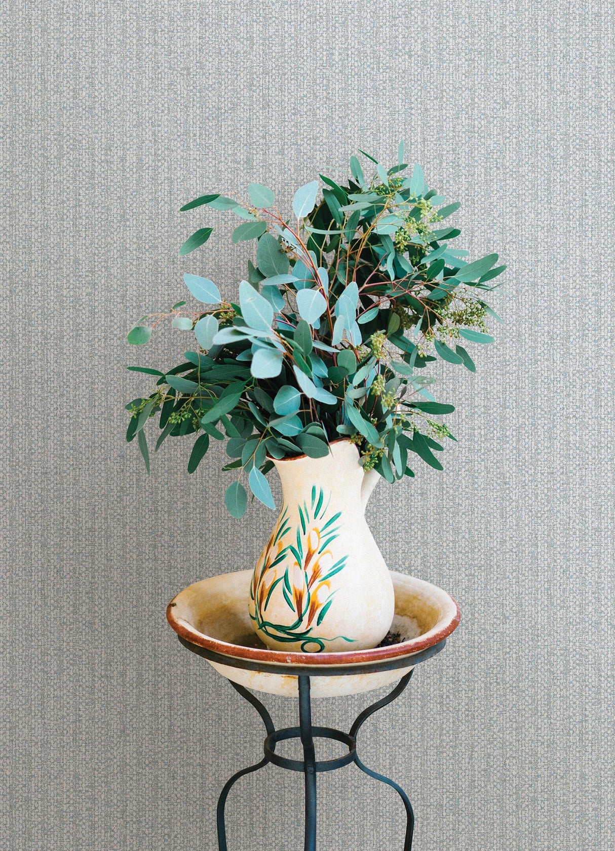 A-Street Prints 4122-27028 Lawndale Blue Textured Pinstripe Wallpaper