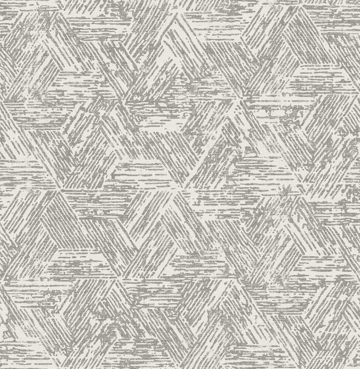 A-Street Prints 4122-27031 Retreat Charcoal Quilted Geometric Wallpaper