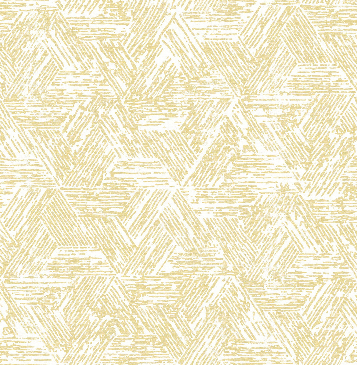 A-Street Prints 4122-27032 Retreat Yellow Quilted Geometric Wallpaper