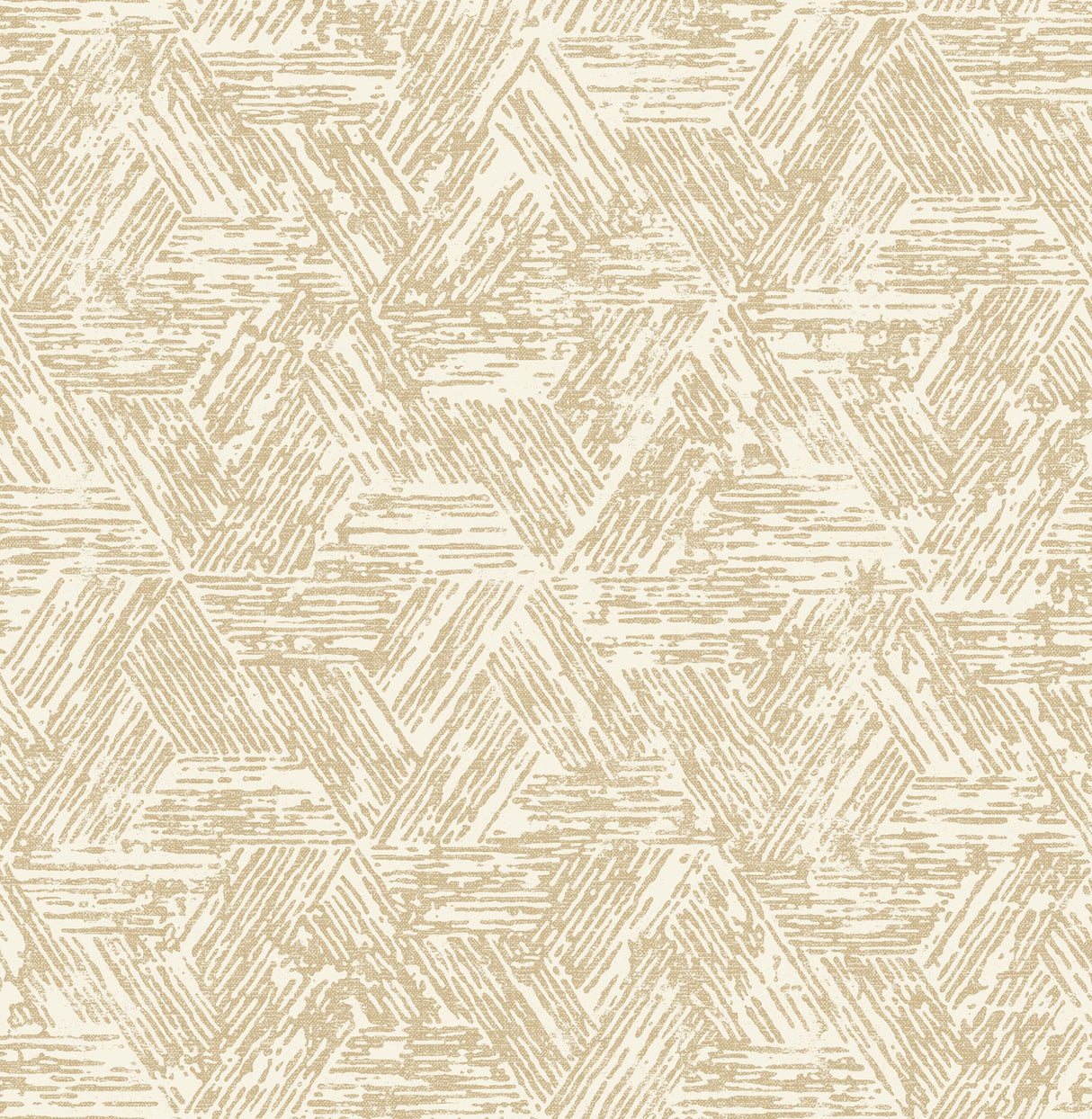 A-Street Prints 4122-27033 Retreat Light Brown Quilted Geometric Wallpaper