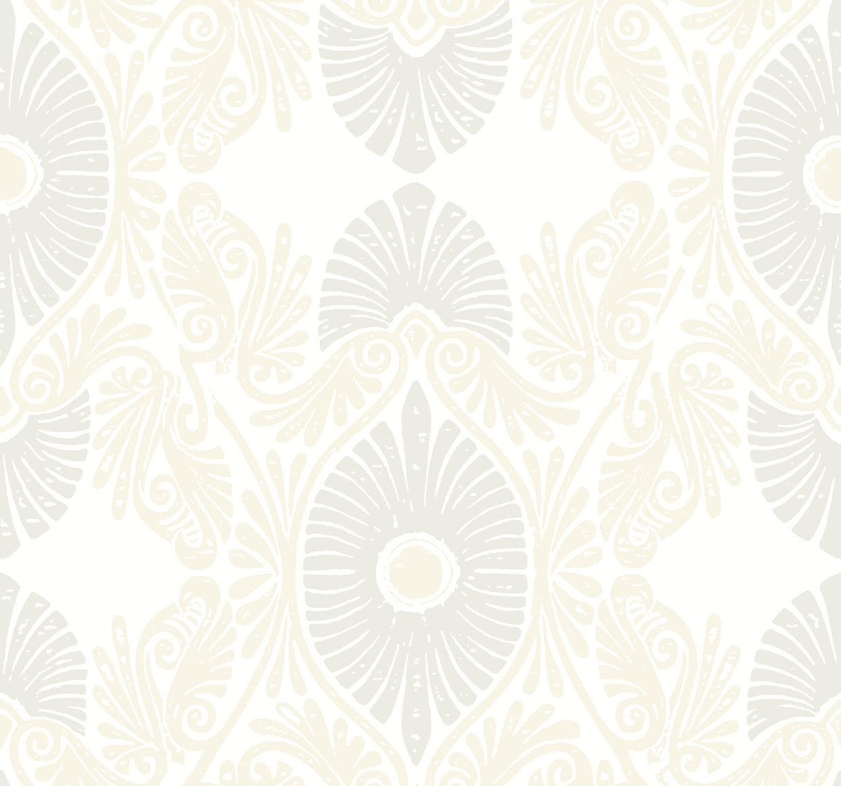 A-Street Prints 4122-72402 Villa Bone Embellished Ogee Wallpaper