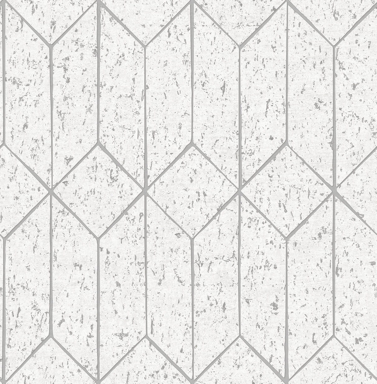Eade’s Hayden White Concrete Trellis Wallpaper White
