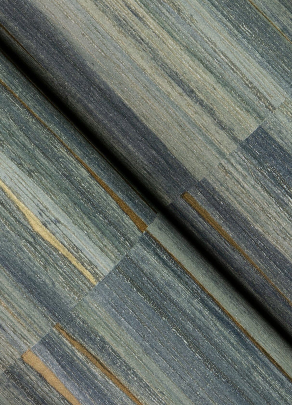 Eade’s Rowan Blue Faux Grasscloth Wallpaper Blue