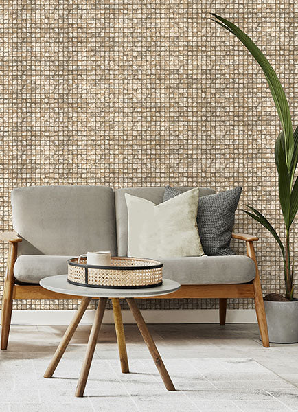 Eade’s Kingsley Neutral Tiled Wallpaper Neutral