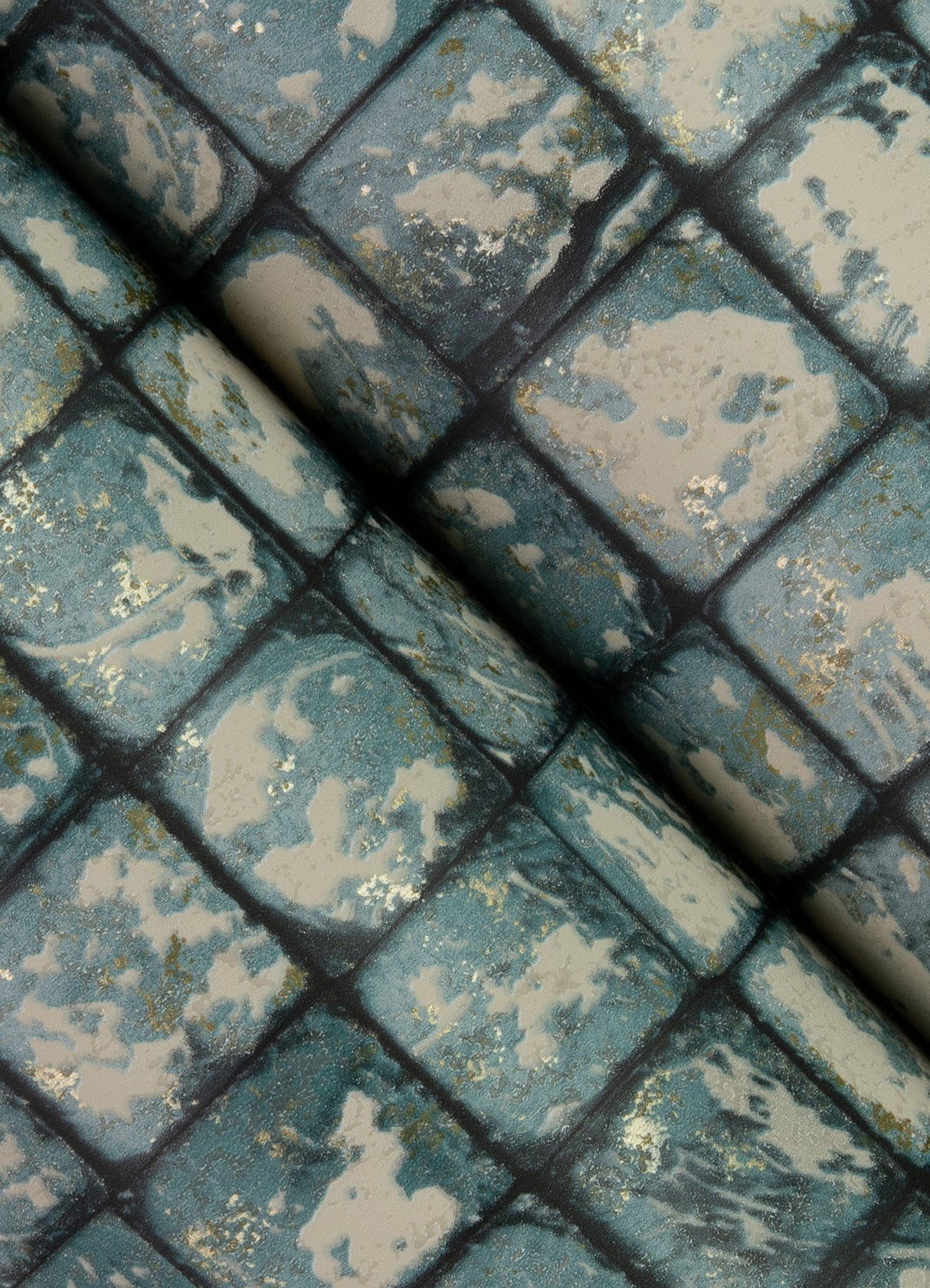 Eade’s Kingsley Blue Tiled Wallpaper Blue