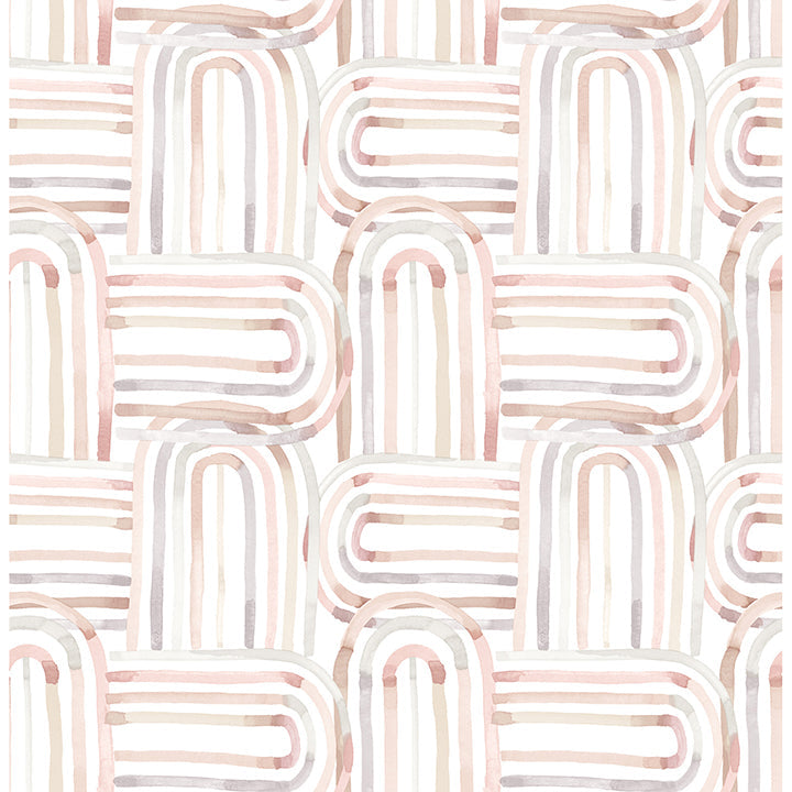 A-Street Prints 4135-27273 Lolly Teal Arches Wallpaper - Eade's Wallpaper
