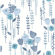A-Street Prints 4135-27274 Mabel Blue Floral Field Wallpaper - Eade's Wallpaper