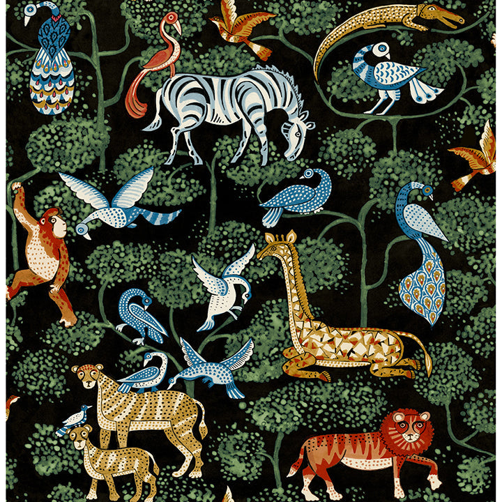 A-Street Prints 4135-27284 Rigby Multicolor Jungle Animals Wallpaper - Eade's Wallpaper